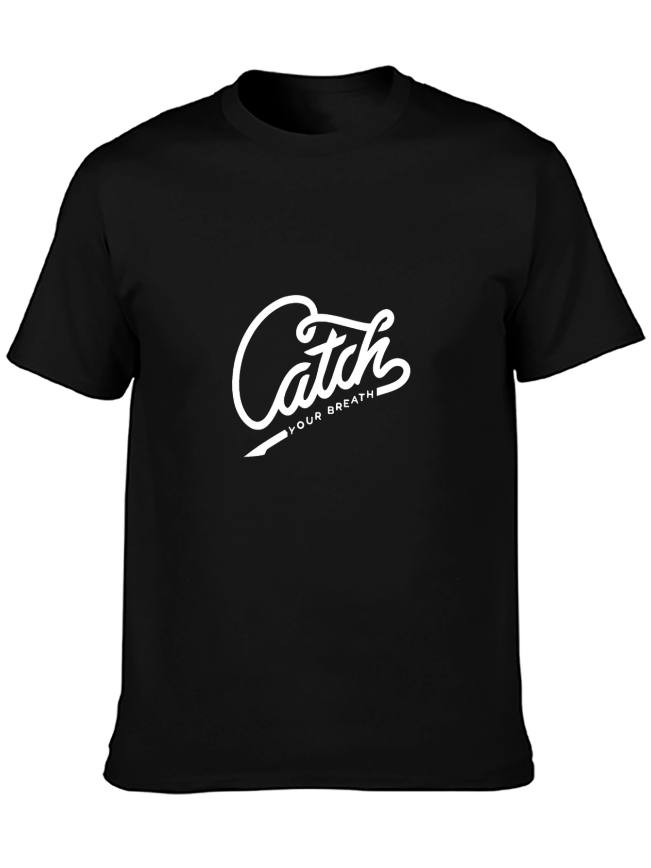 Catch Your Breath Graphic Tee - Black