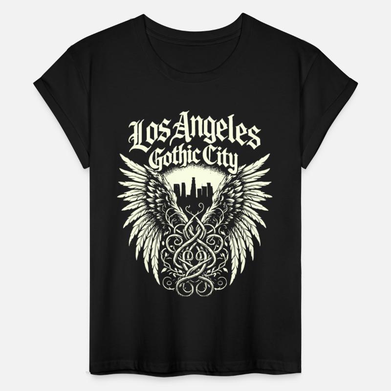 Los Angeles Gothic City Skyline