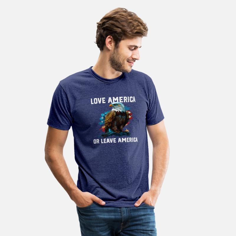 Love America Or Leave America Patriotic USA Flag
