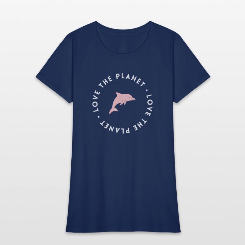 love the planet dolphin design
