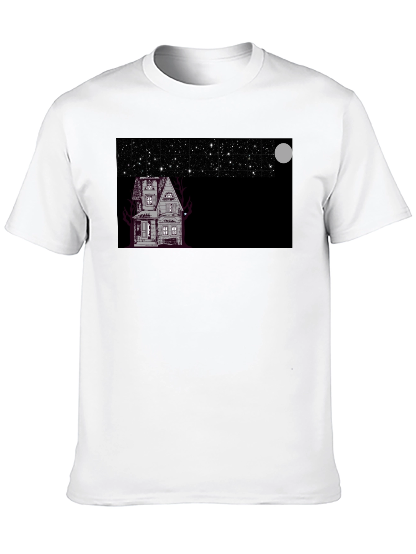 Spooky House Under Moonlight T-Shirt