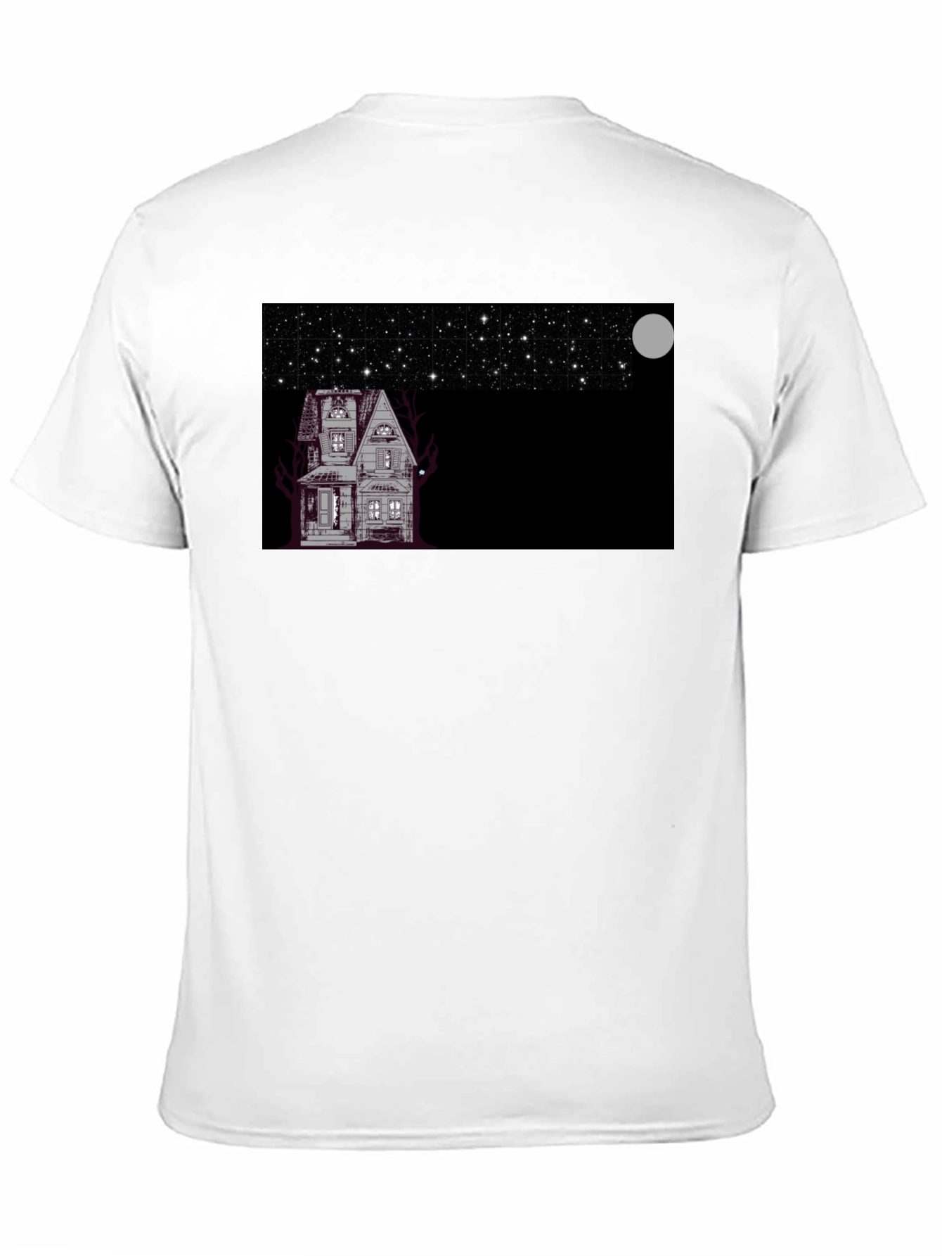 Spooky House Under Moonlight T-Shirt