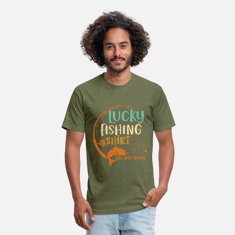 Lucky Fishing Shirt Do Not Wash Funny Fisherman