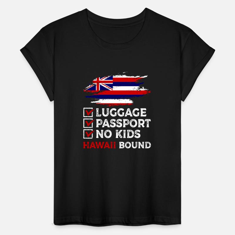 Luggage Passport No Kids Hawaii Bound Vacation