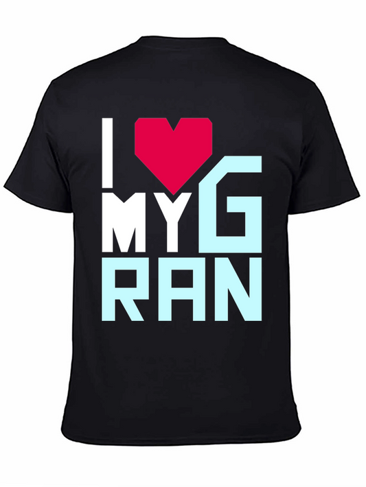 I Heart My Gran T-Shirt - Black Graphic Tee