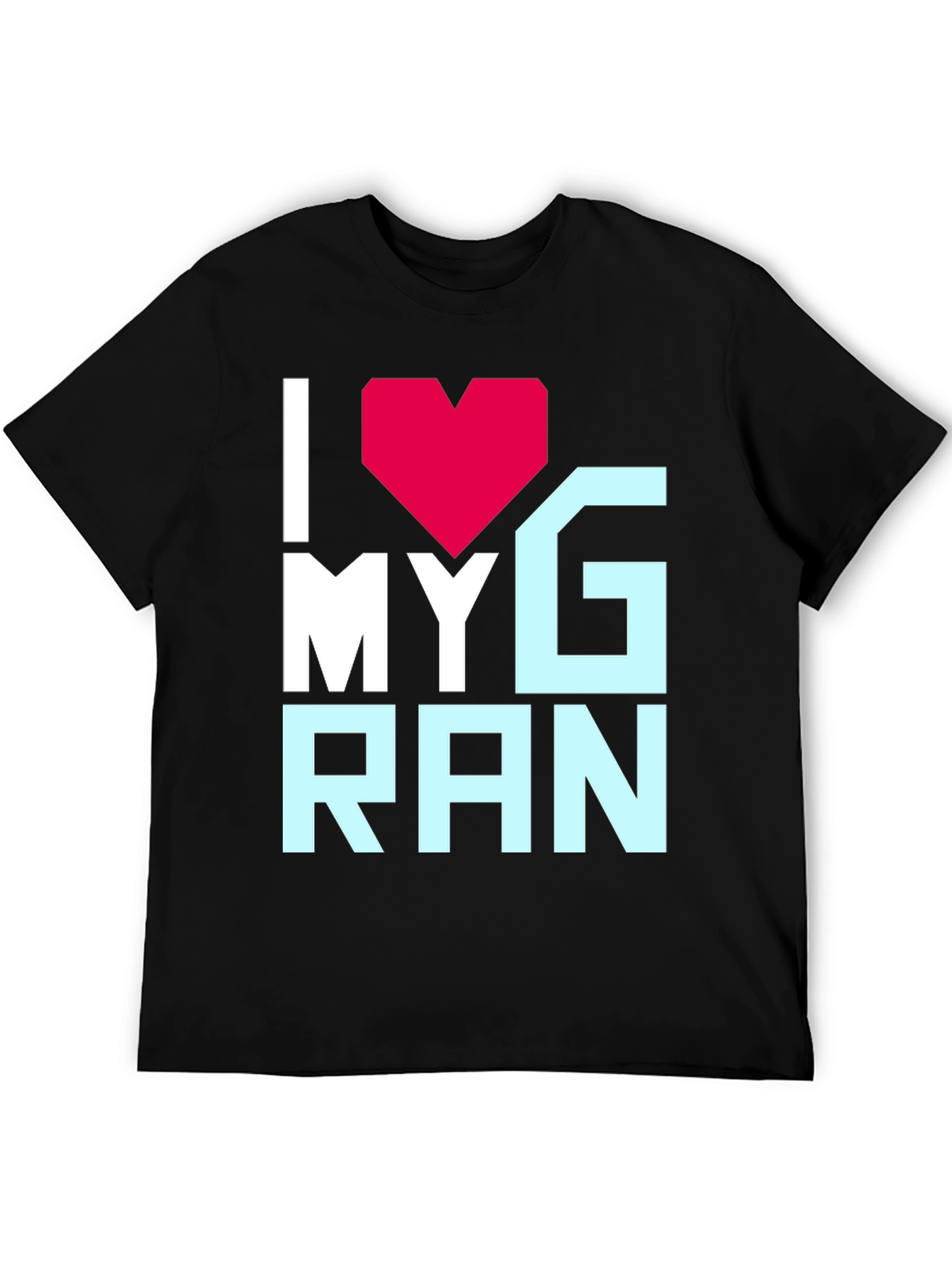I Heart My Gran T-Shirt - Black Graphic Tee