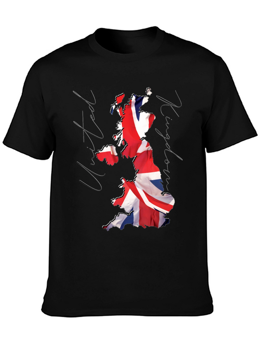 United Kingdom Flag Map Graphic T-Shirt