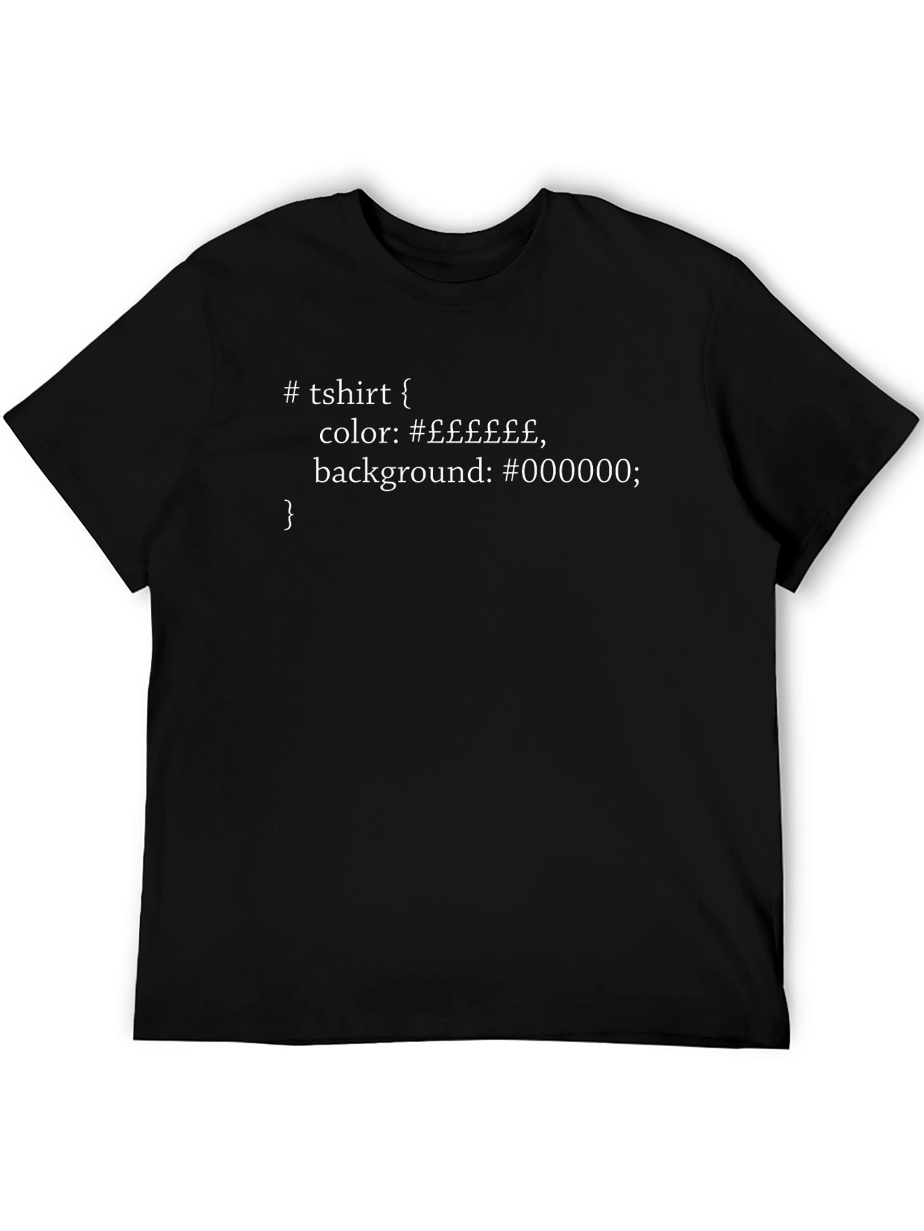 Coding Style T-Shirt - CSS Theme