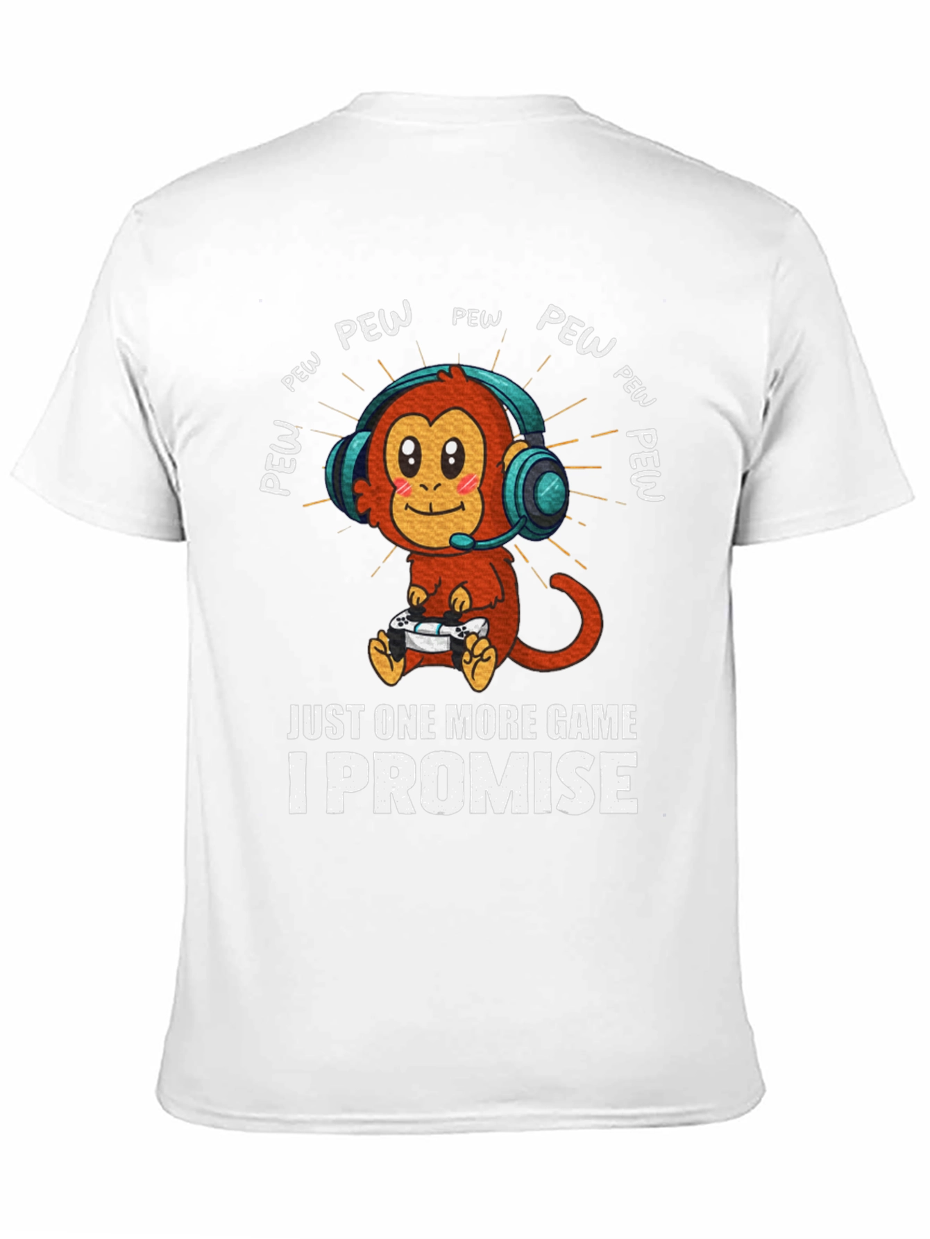 Gamer Monkey T-Shirt - Just One More Game!