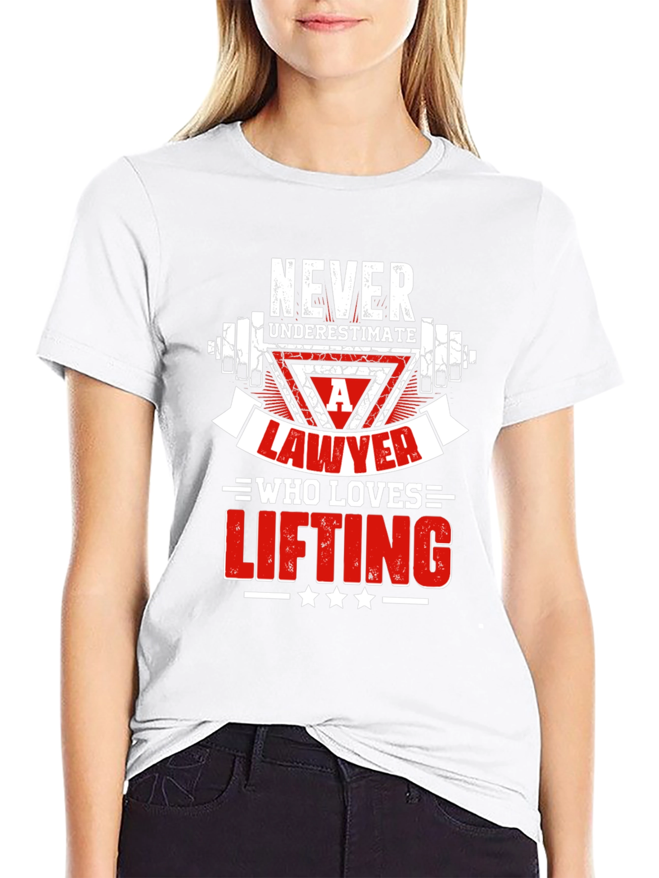 Lawyer Lifting T-Shirt - Never Underestimate