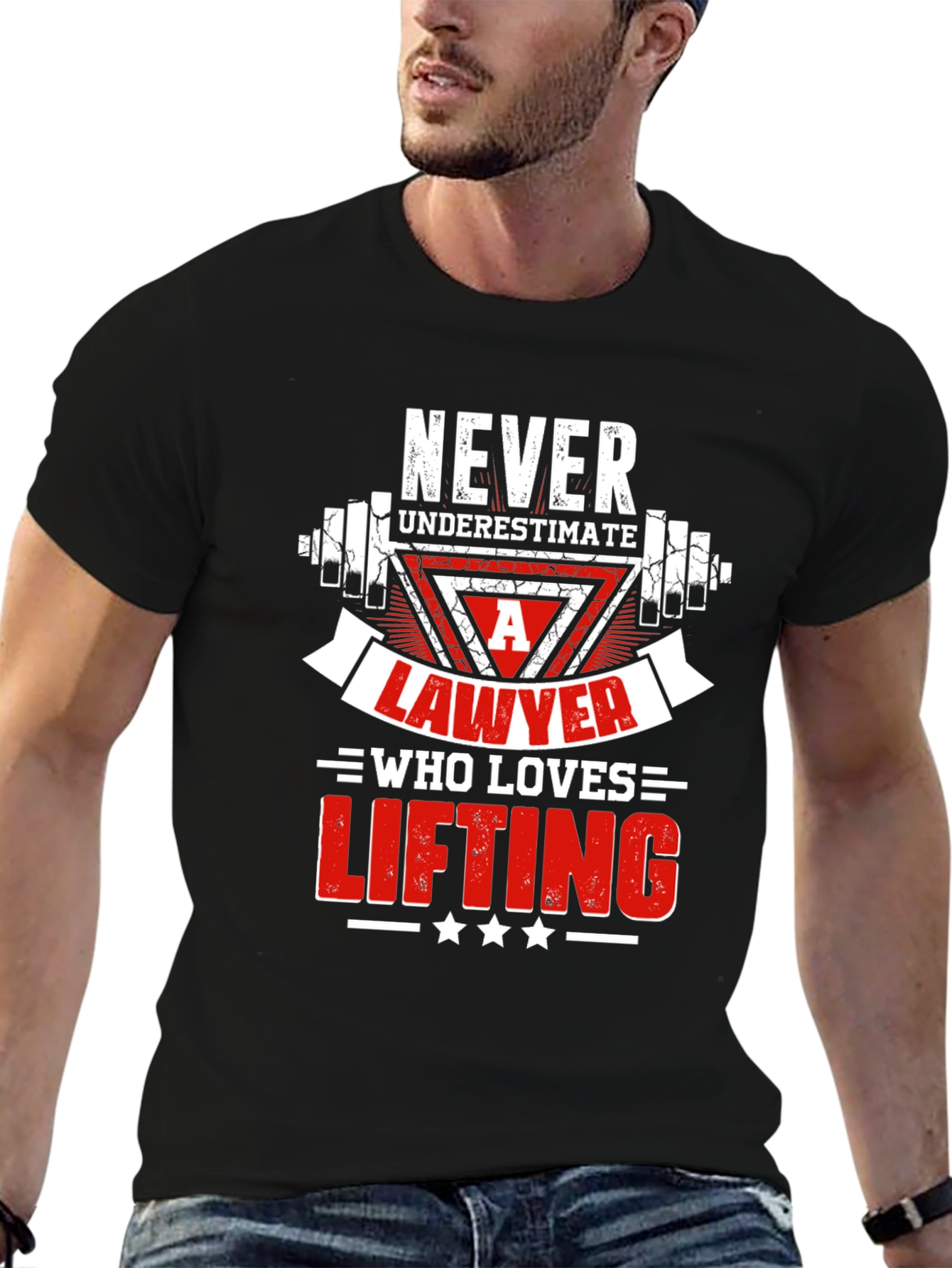 Lawyer Lifting T-Shirt - Never Underestimate