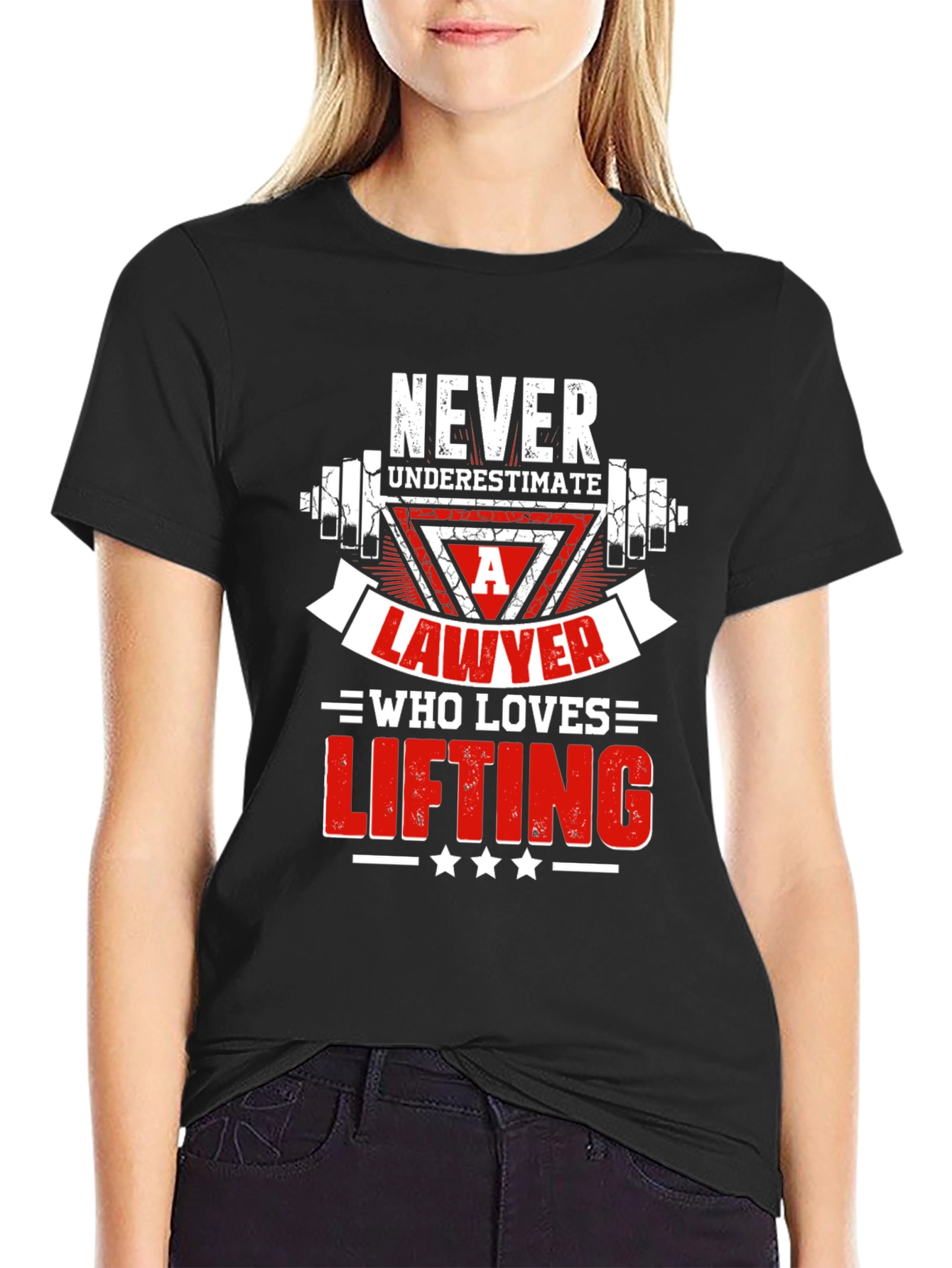 Lawyer Lifting T-Shirt - Never Underestimate