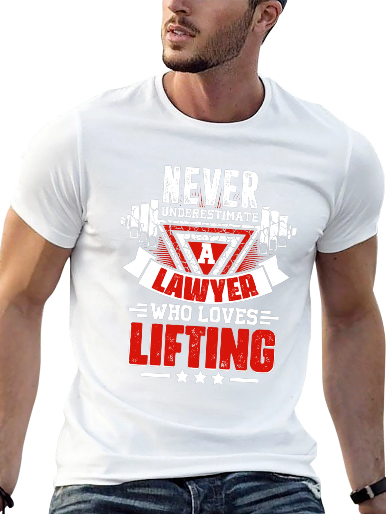 Lawyer Lifting T-Shirt - Never Underestimate