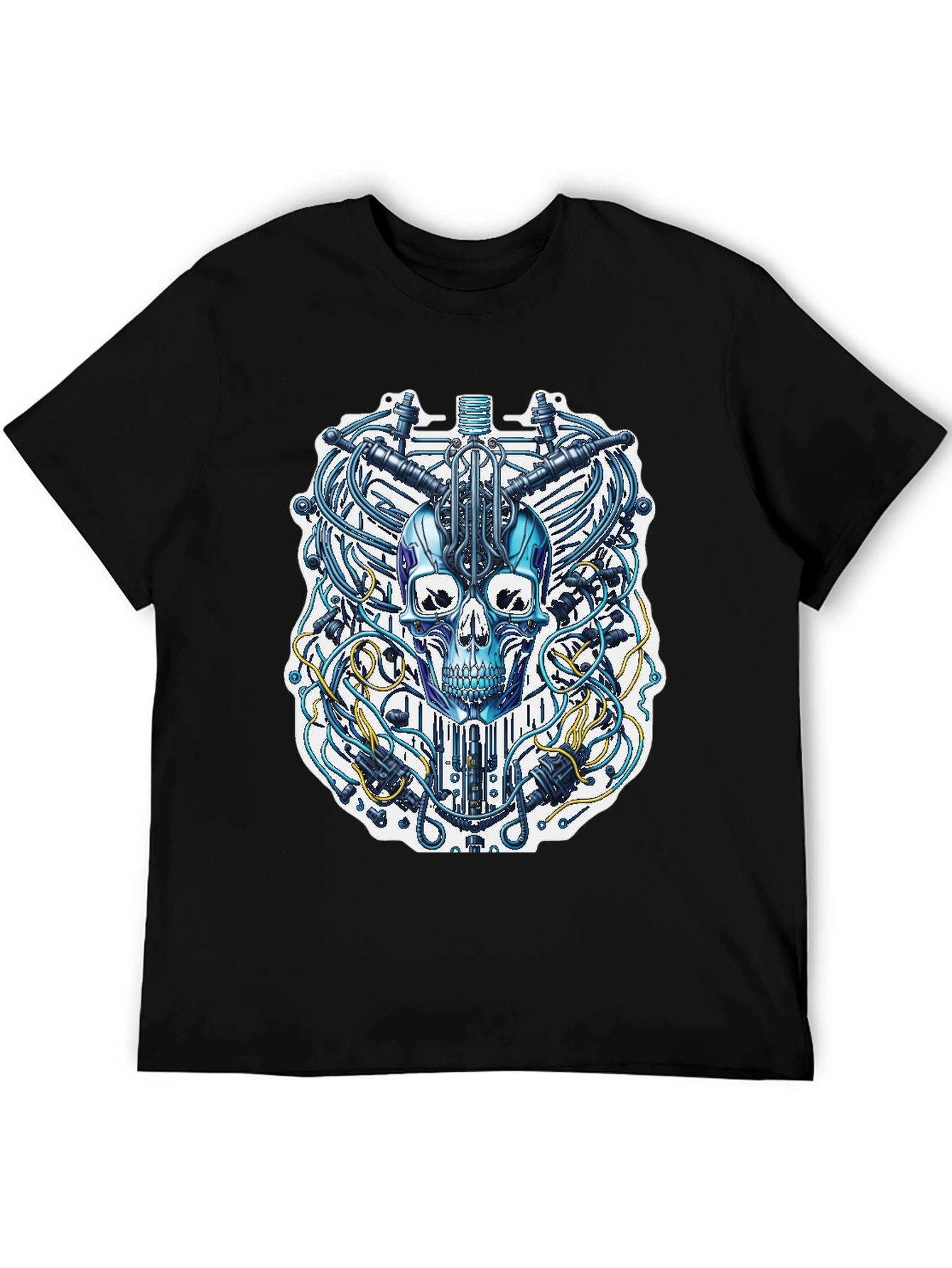 Cyberpunk Skull T-Shirt - Unique Design