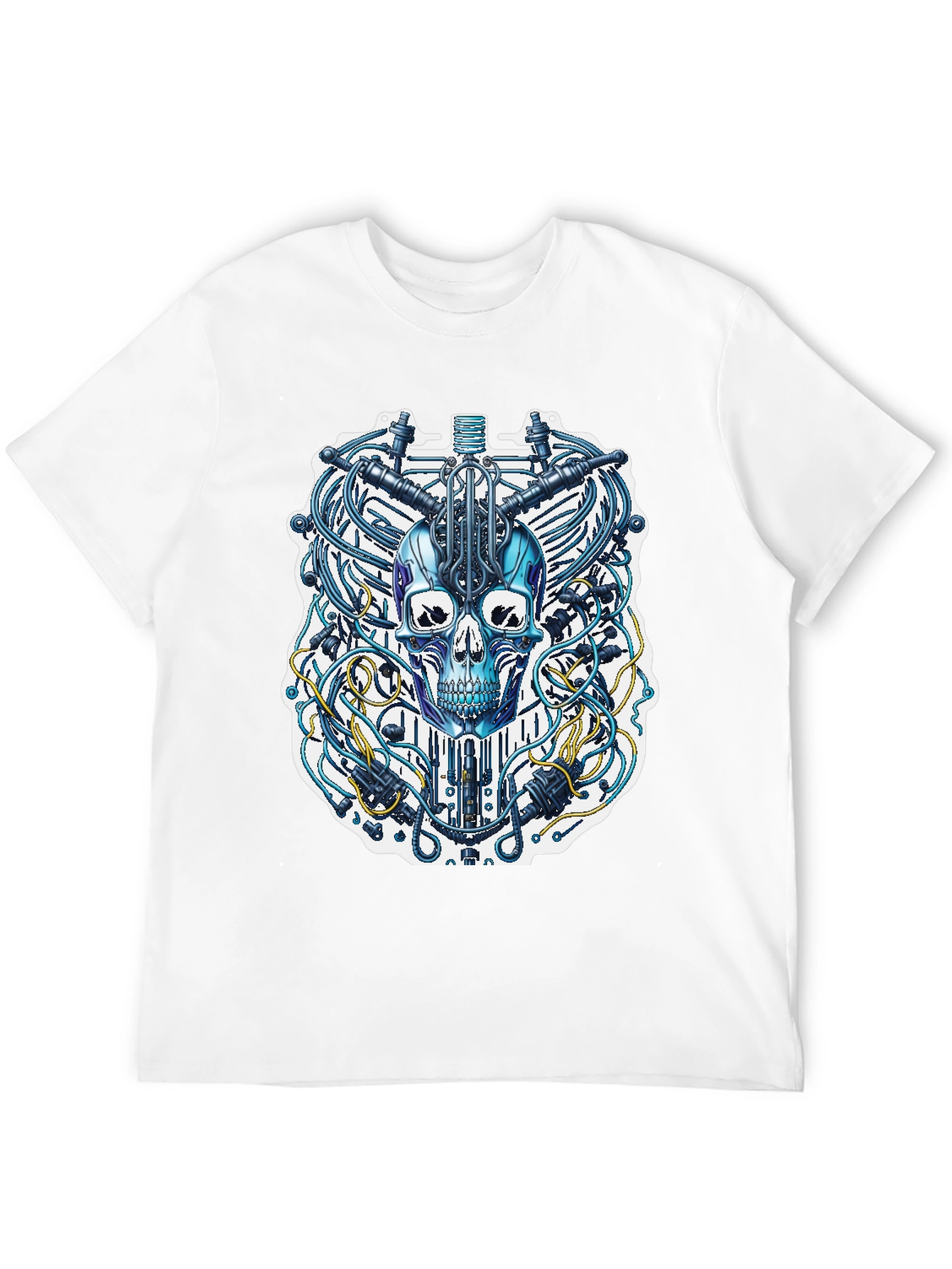 Cyberpunk Skull T-Shirt - Unique Design