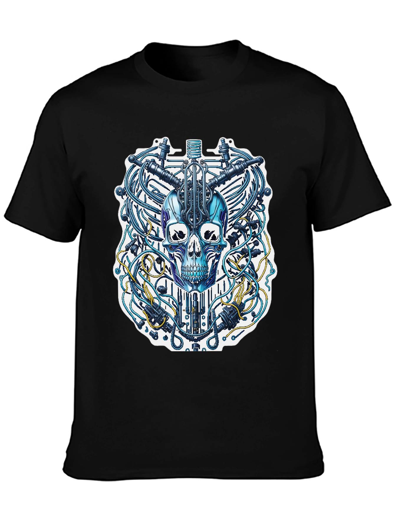 Cyberpunk Skull T-Shirt - Unique Design
