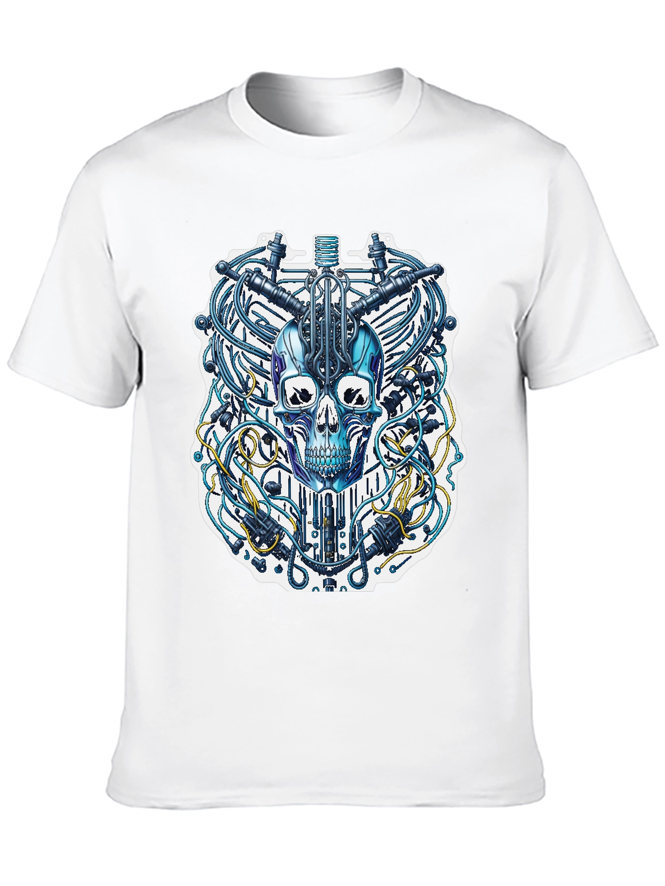 Cyberpunk Skull T-Shirt - Unique Design