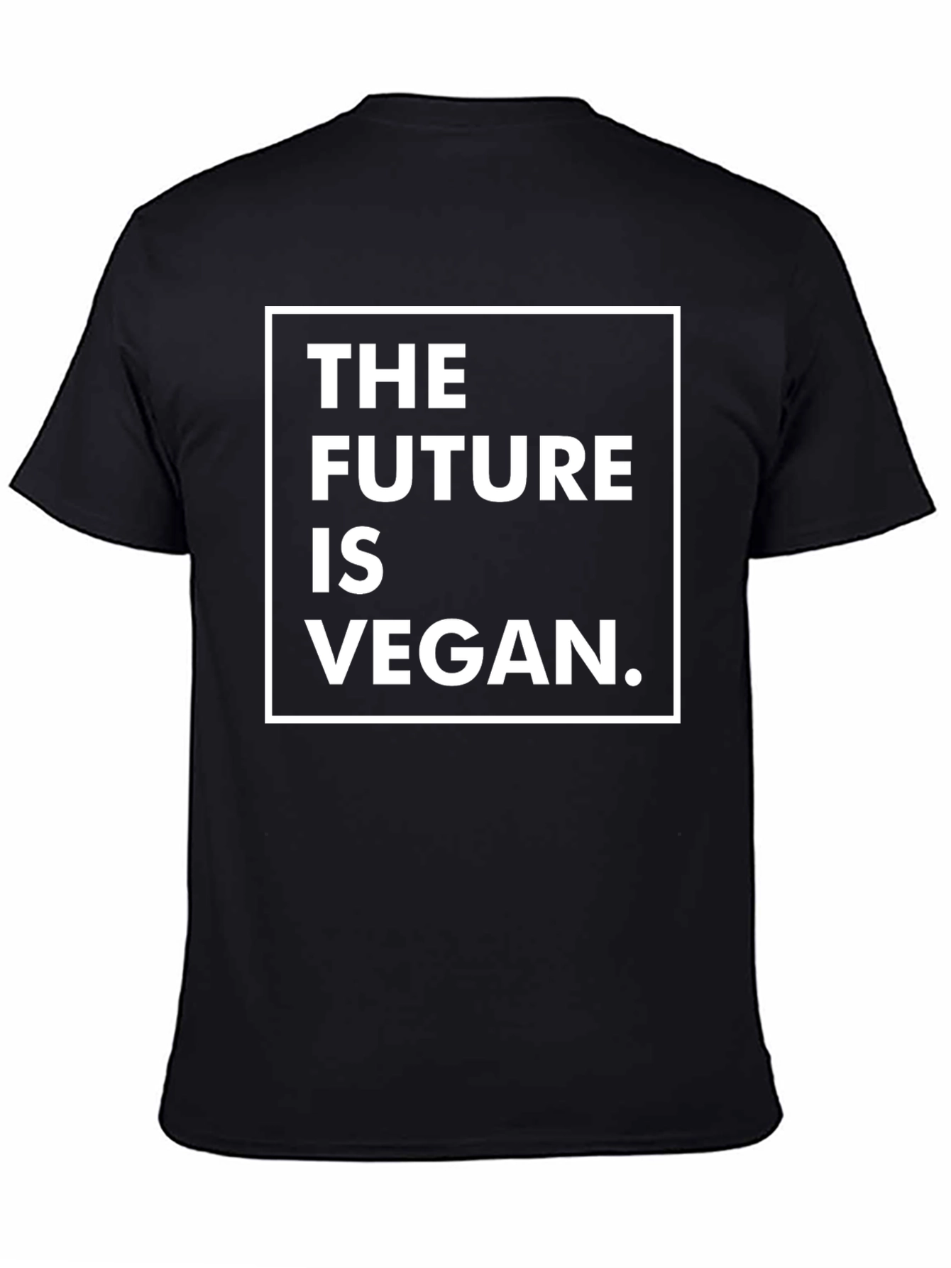 Vegan Future T-Shirt - Black Crew Neck Tee