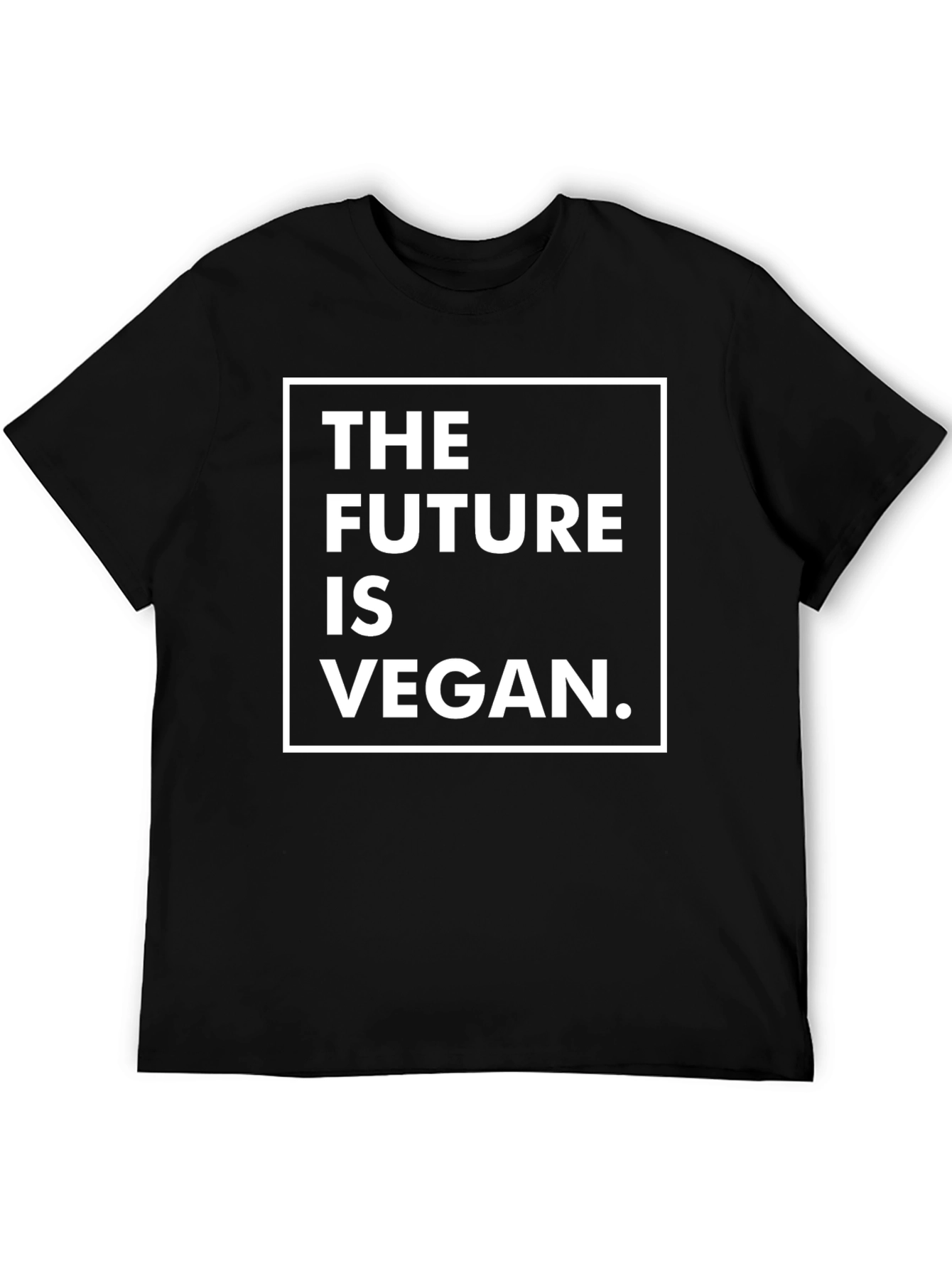 Vegan Future T-Shirt - Black Crew Neck Tee