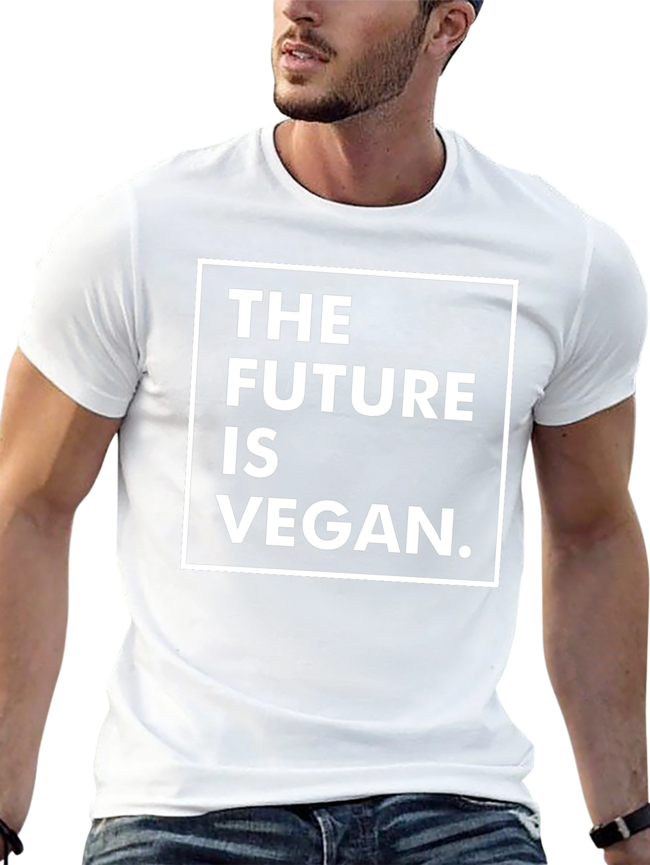 Vegan Future T-Shirt - Black Crew Neck Tee
