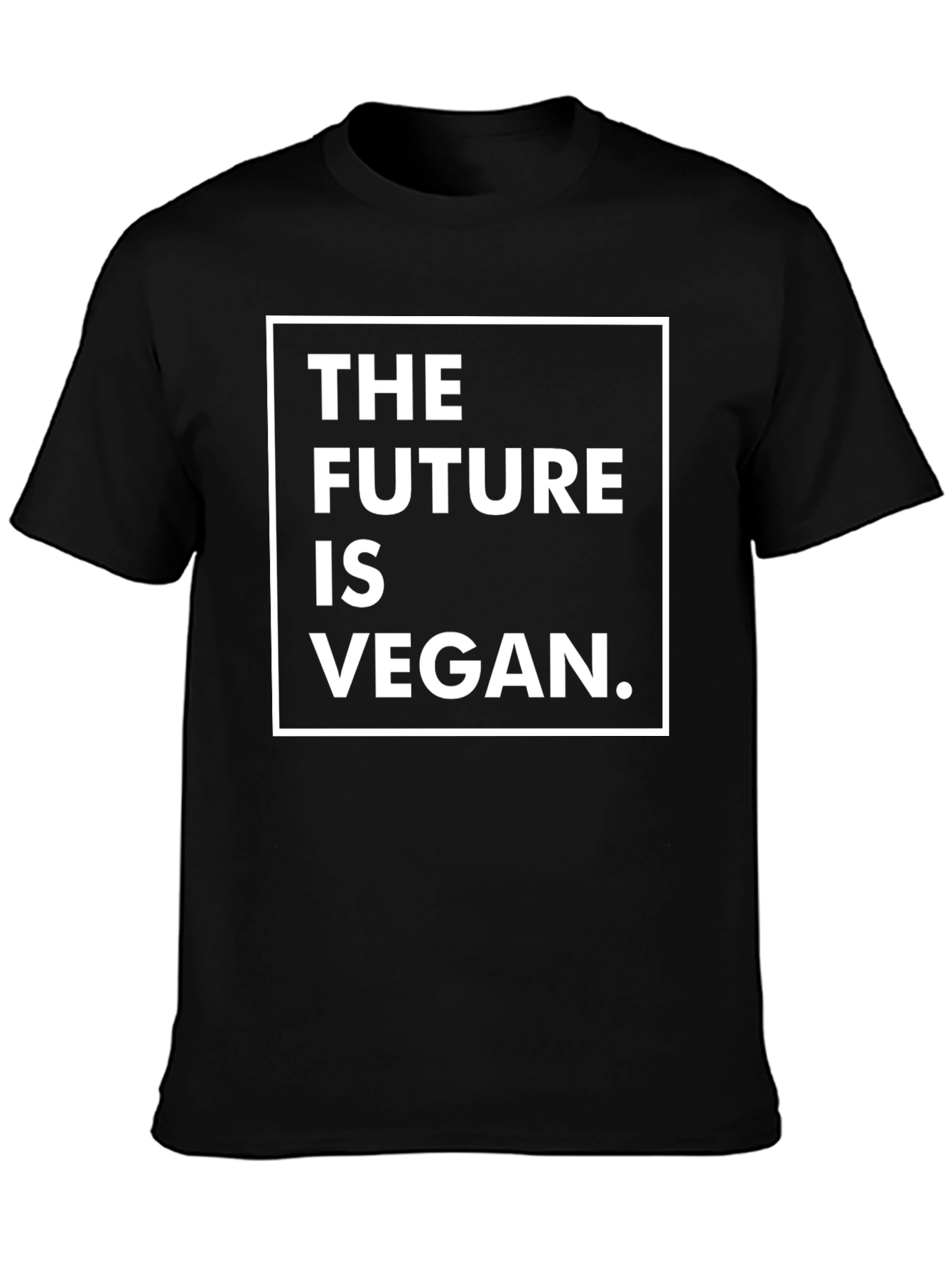 Vegan Future T-Shirt - Black Crew Neck Tee