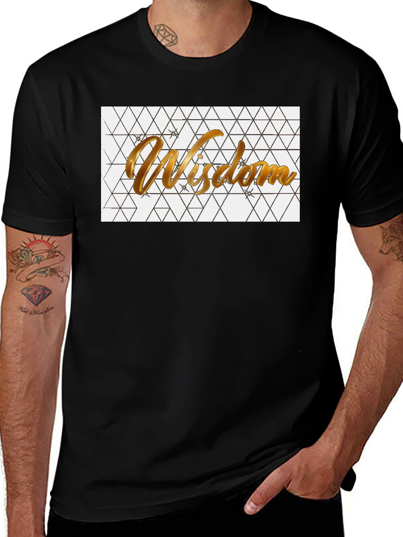 Wisdom Graphic Tee - Black