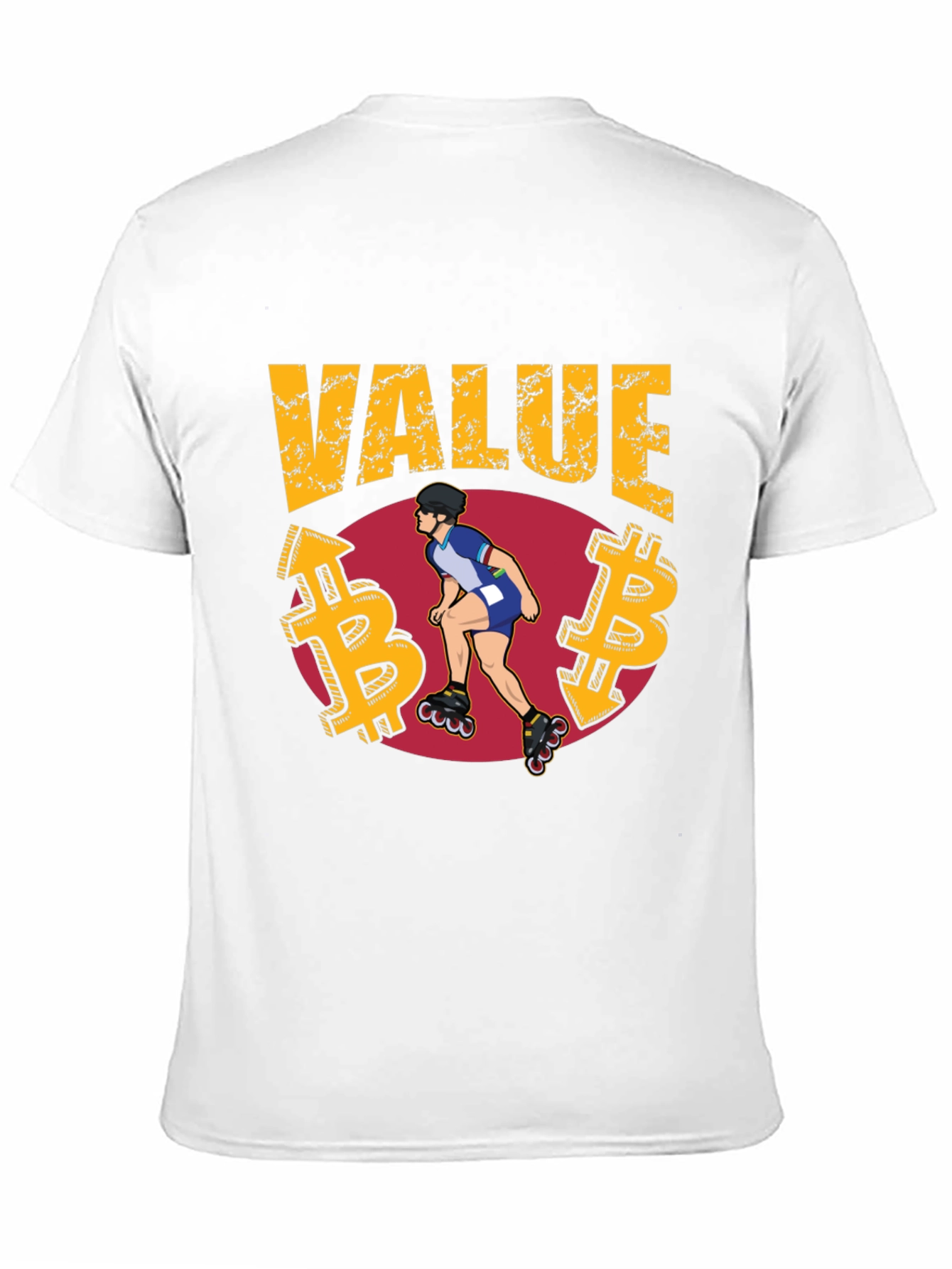 Value Bitcoin Roller Skater T-Shirt