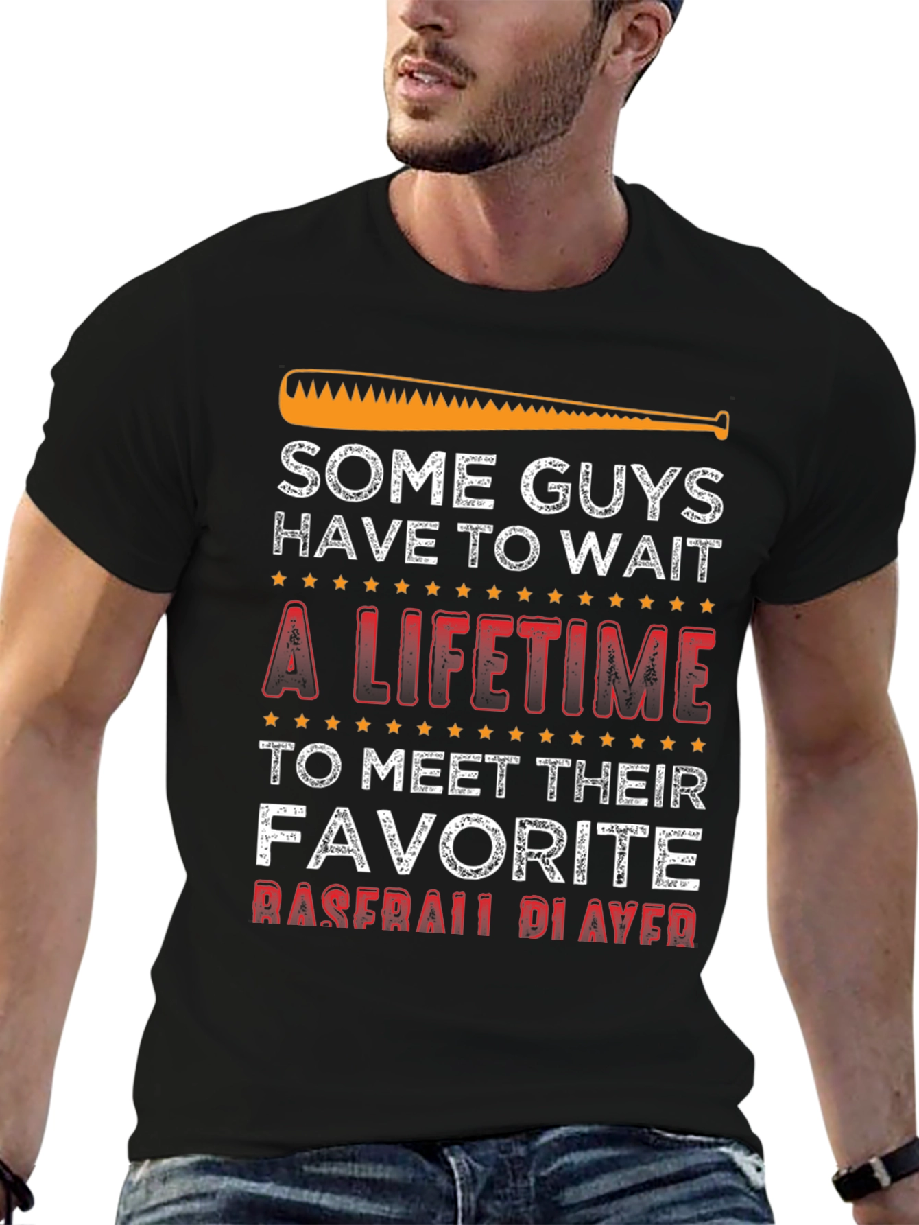Baseball Fan T-Shirt - Some Guys Have to Wait