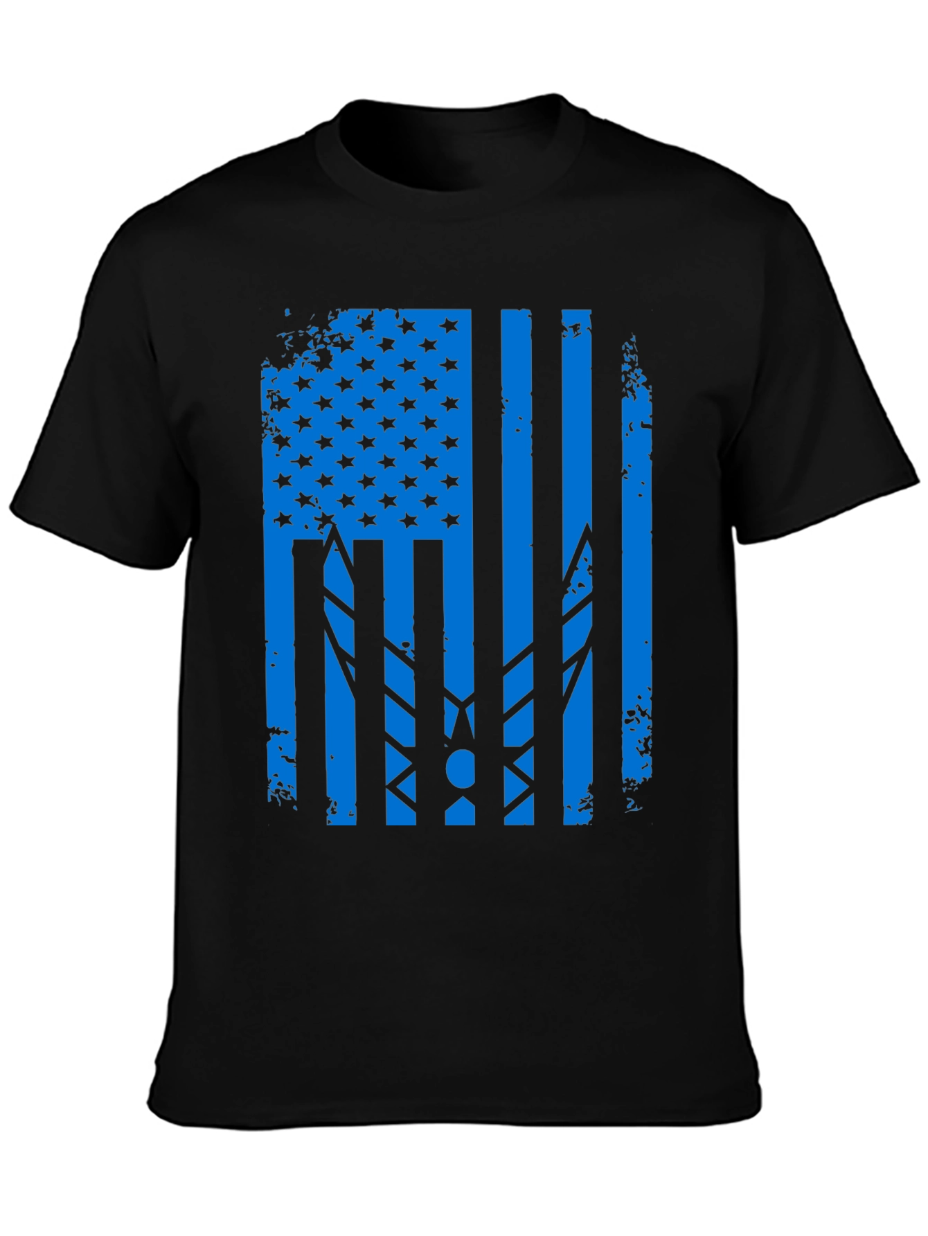 Distressed USA Air Force Flag Graphic T-Shirt