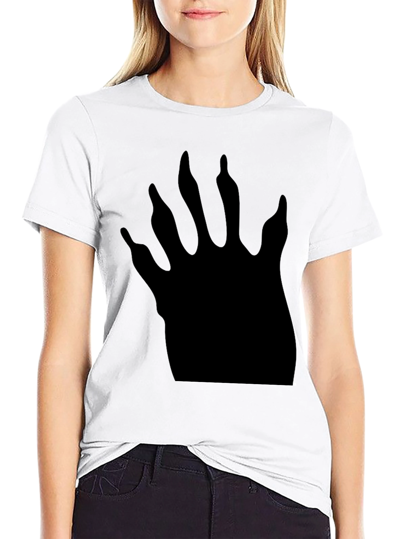 Cool Black Claw Print Tee - Casual Comfort