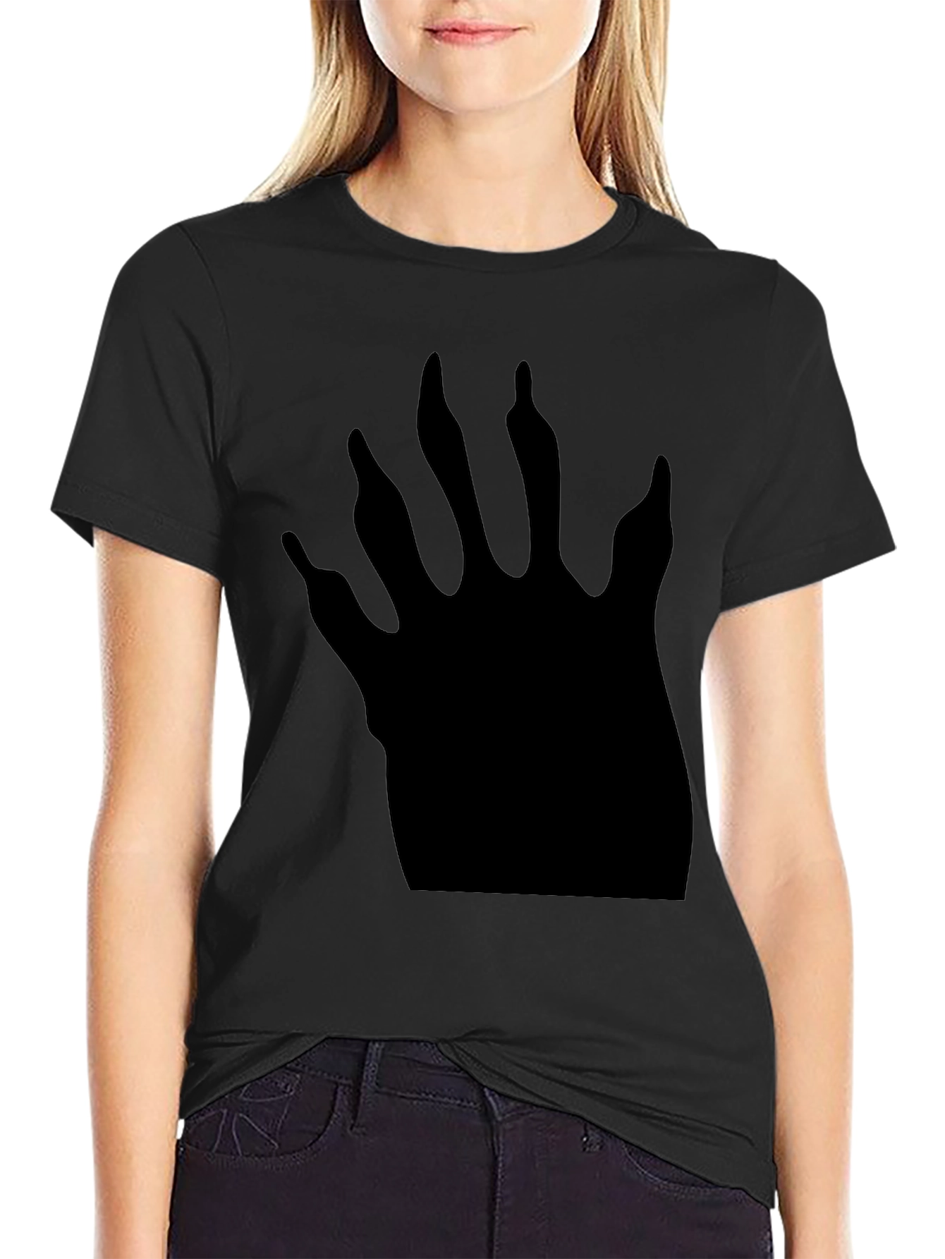 Cool Black Claw Print Tee - Casual Comfort