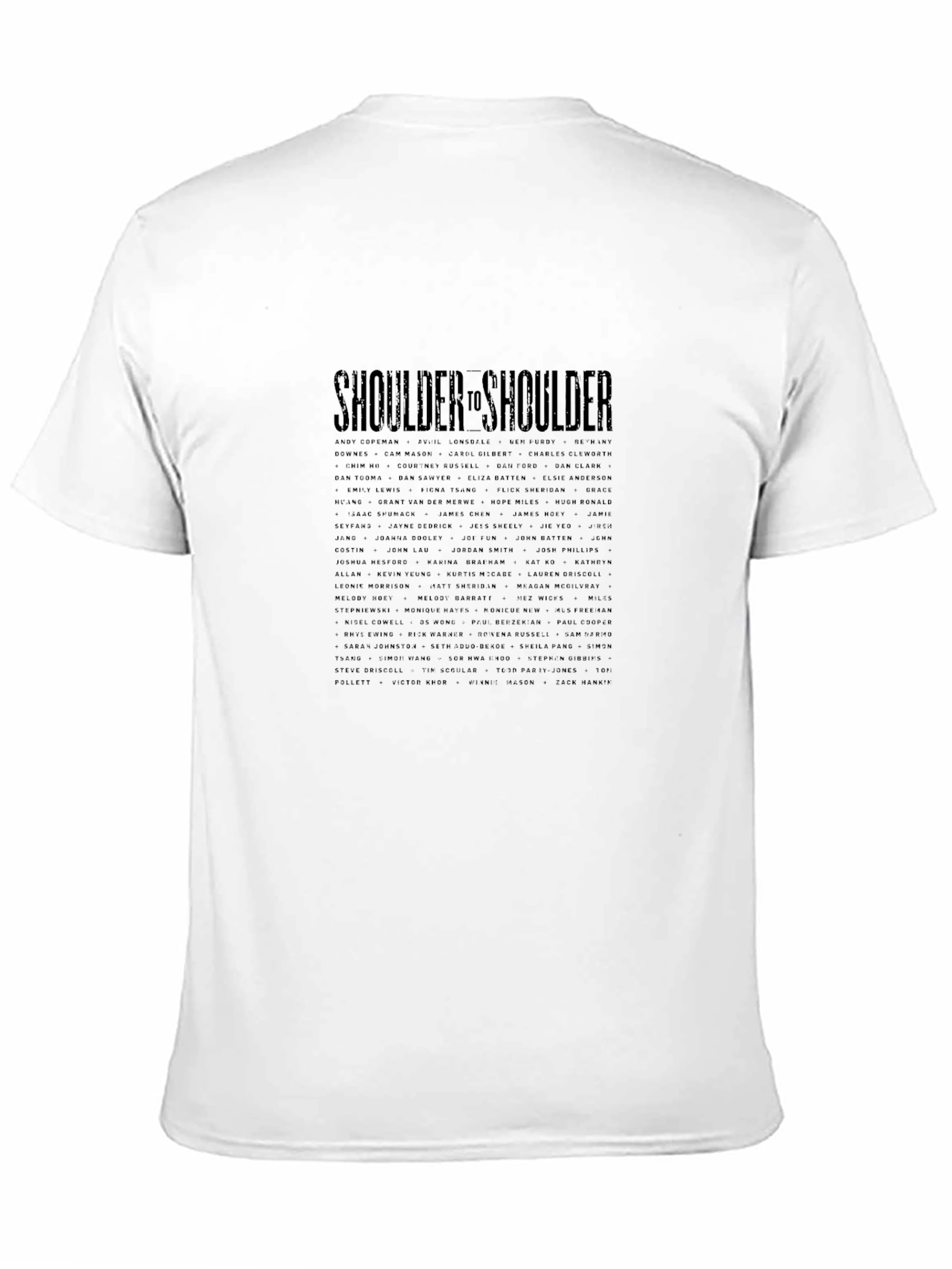 Shoulder to Shoulder Graphic Print Tee - Black