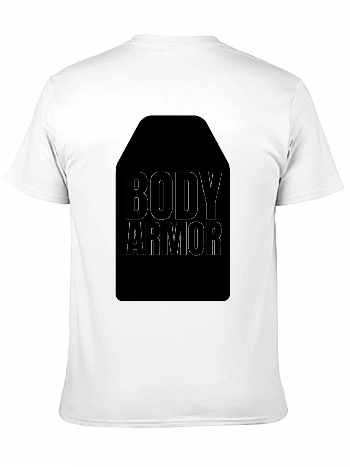Body Armor Graphic Tee - Black Cotton T-Shirt
