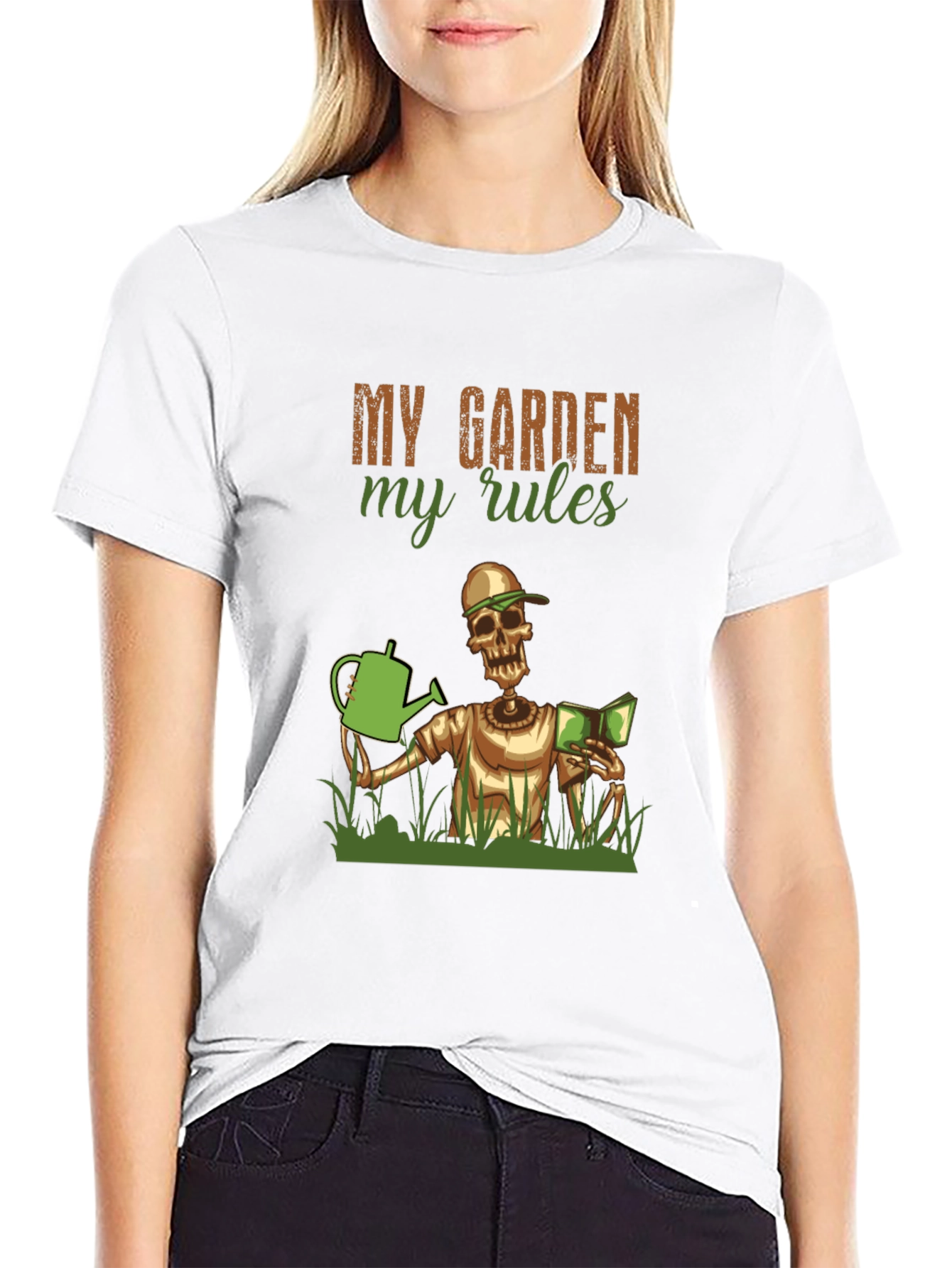 My Garden My Rules Skeleton Gardener Graphic Tee