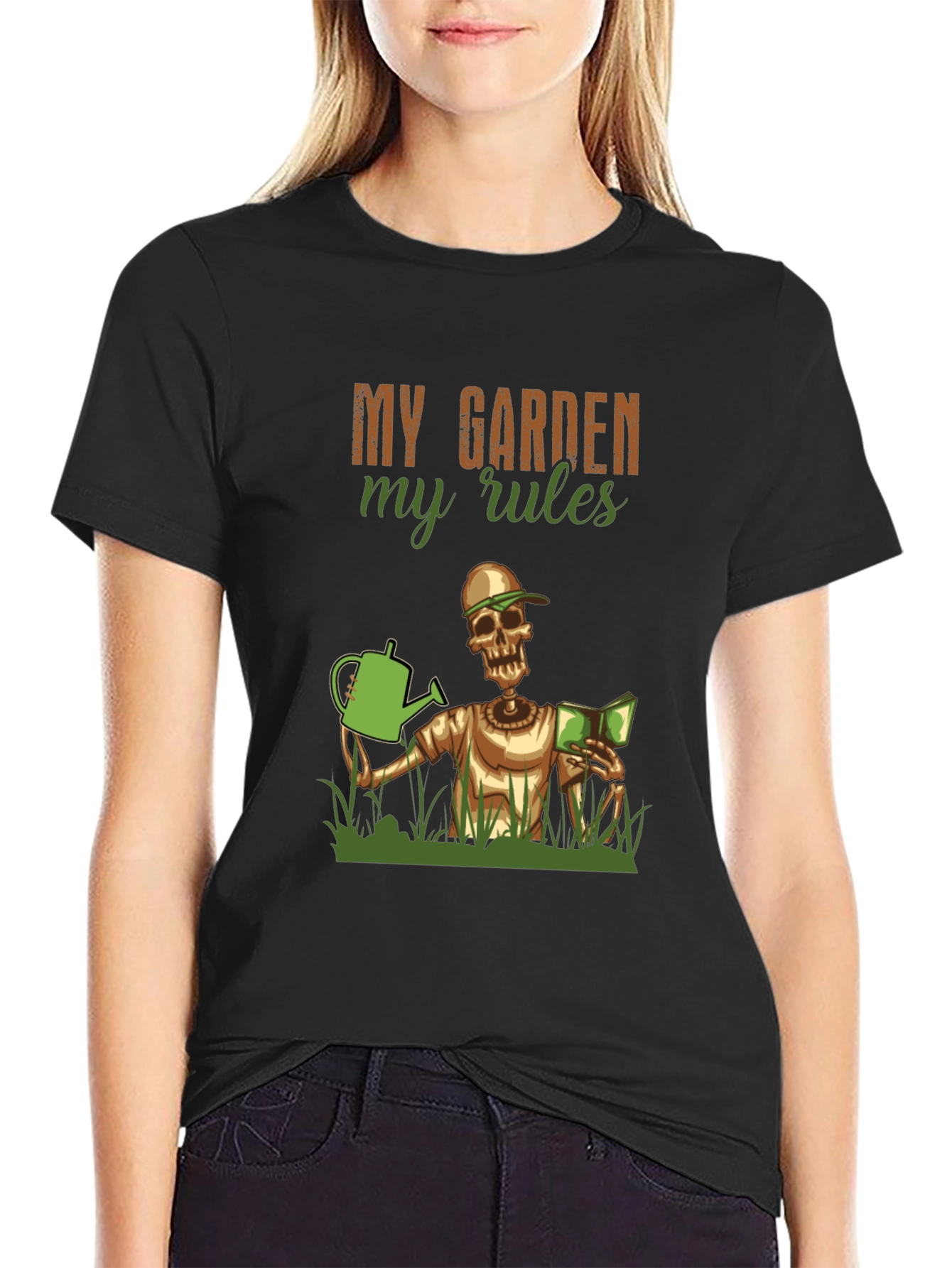 My Garden My Rules Skeleton Gardener Graphic Tee