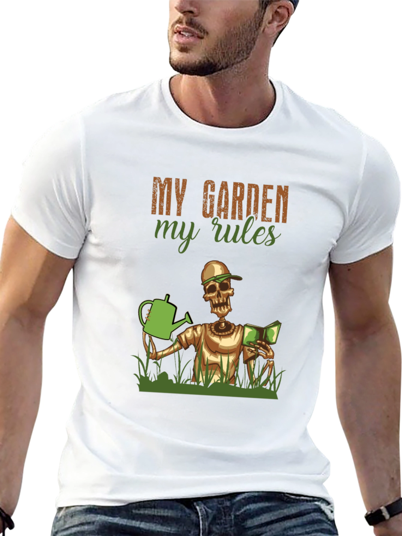 My Garden My Rules Skeleton Gardener Graphic Tee