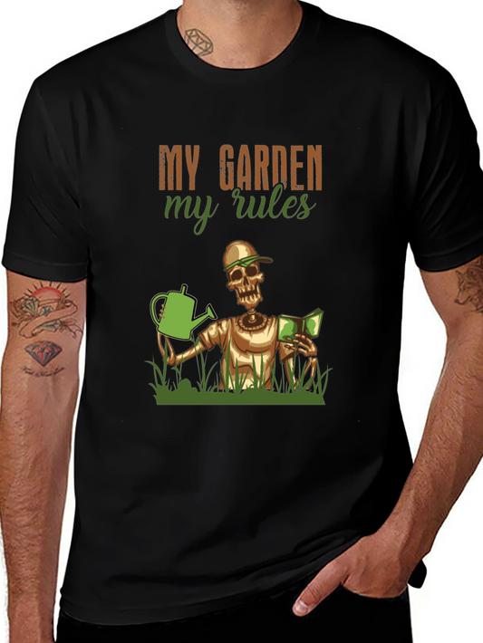 My Garden My Rules Skeleton Gardener Graphic Tee