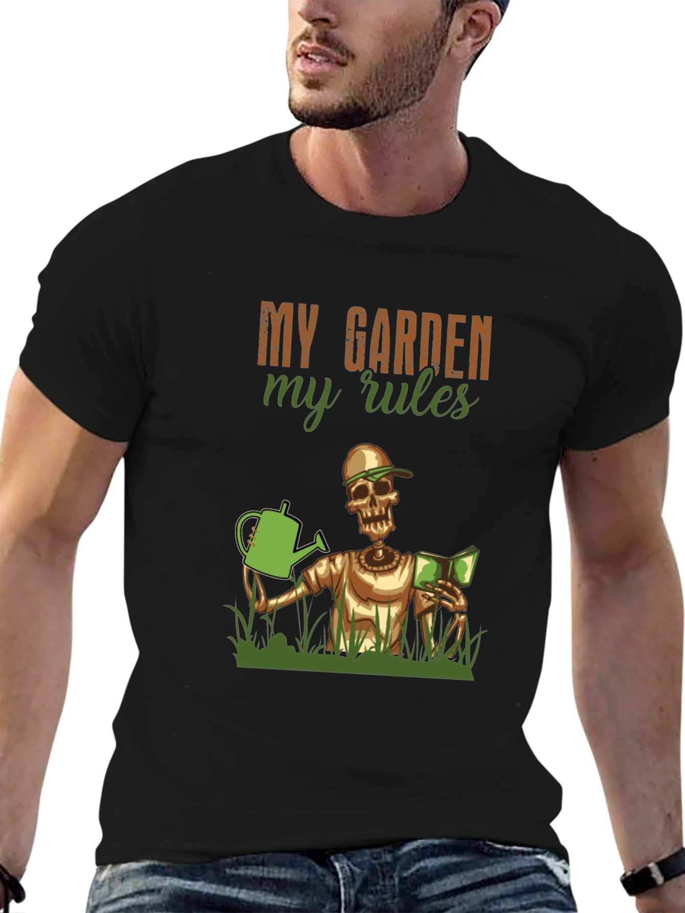 My Garden My Rules Skeleton Gardener Graphic Tee