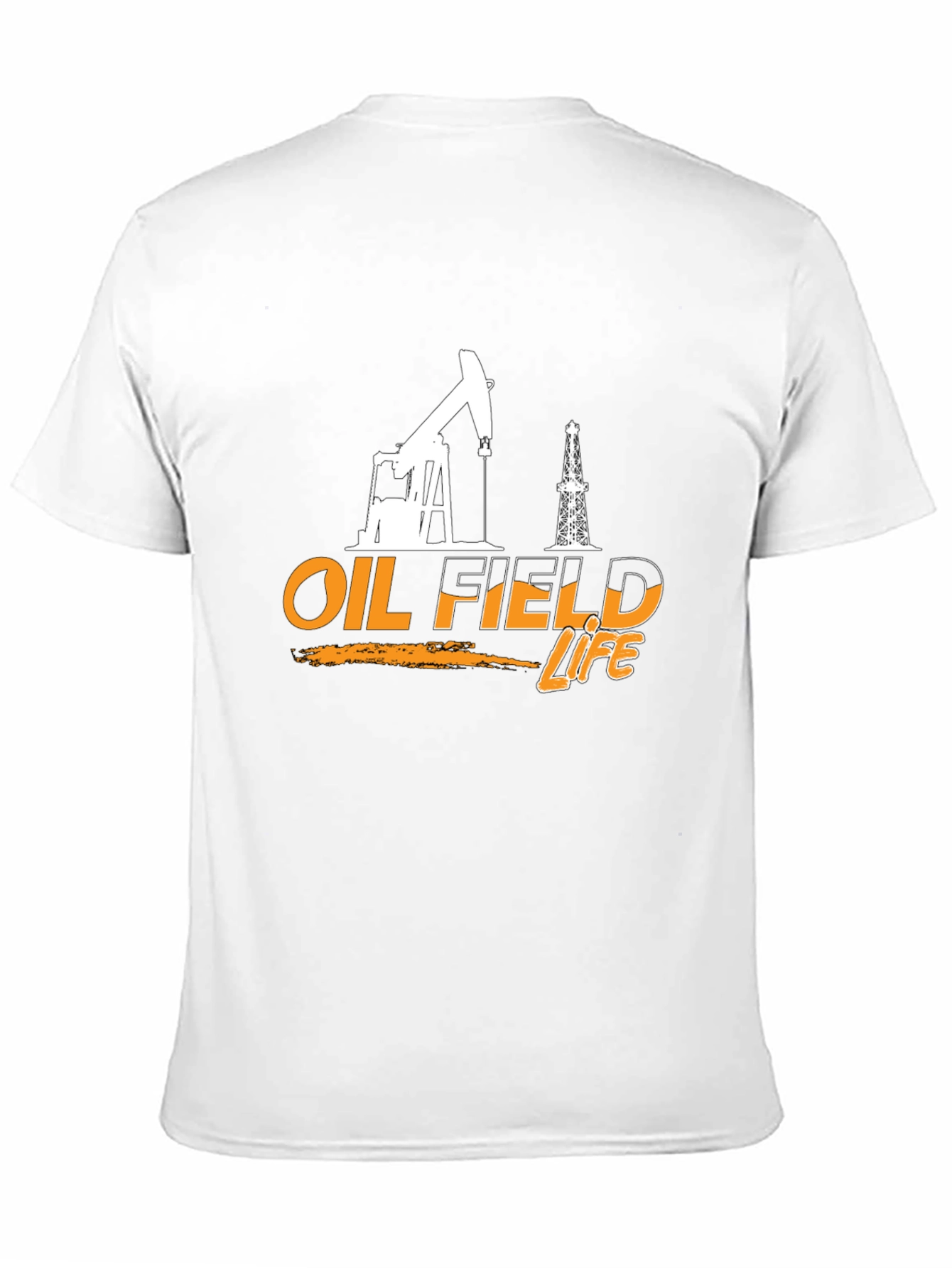 Oil Field Life Graphic T-Shirt - Black