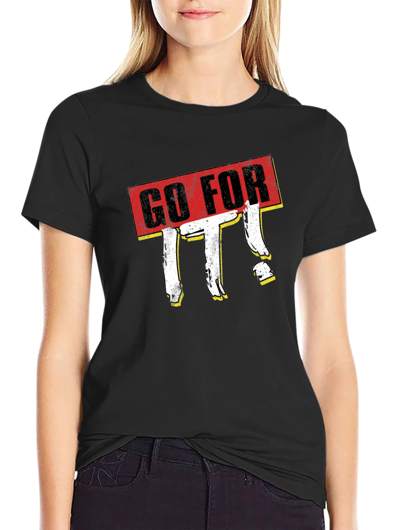 Go For It! Graphic Tee - Black