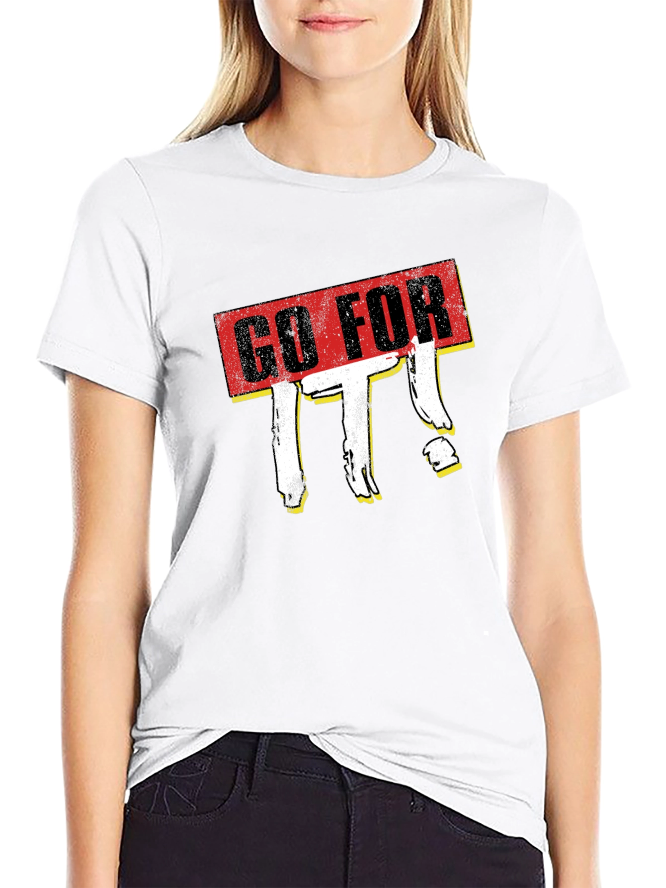 Go For It! Graphic Tee - Black