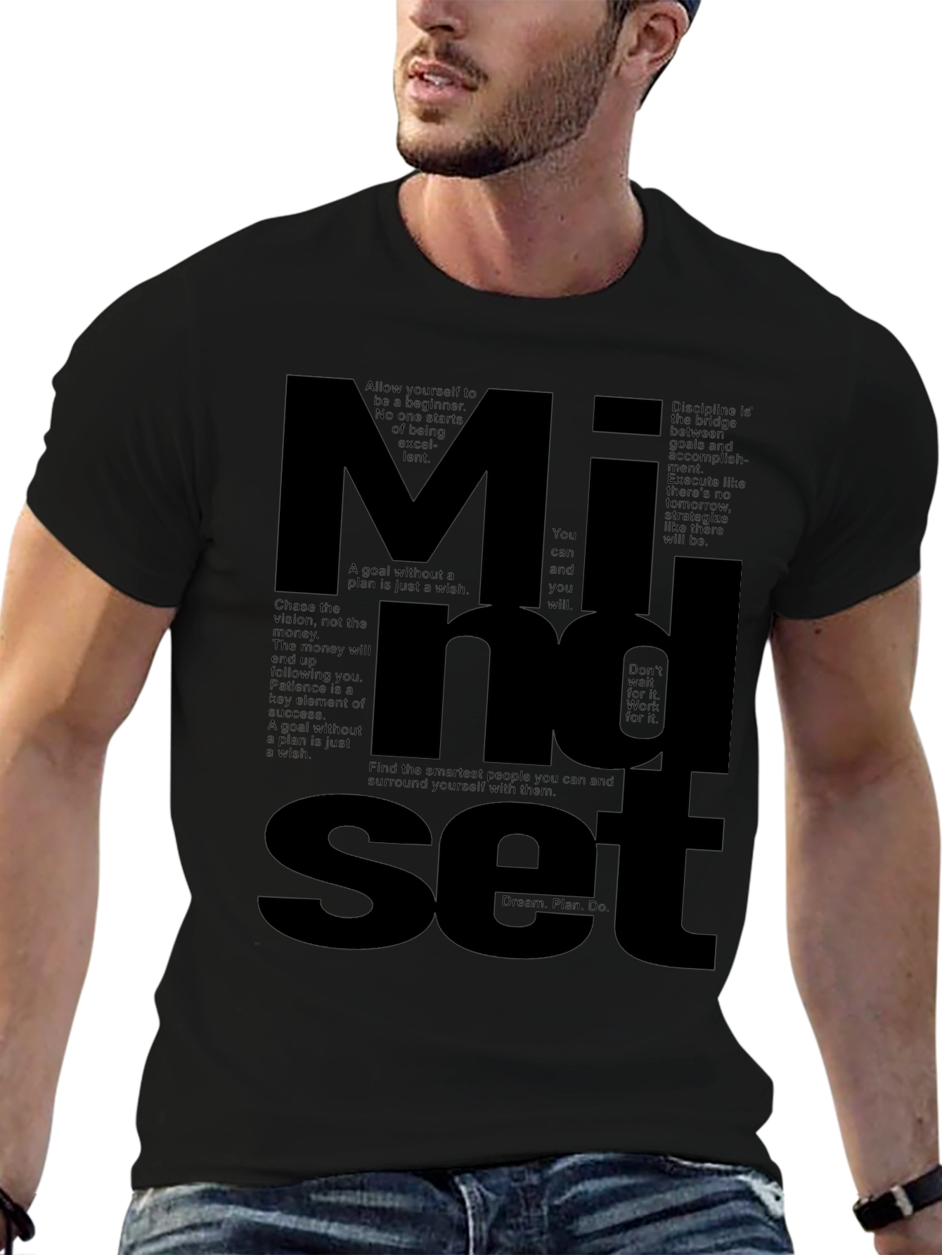Mindset Graphic Tee - Motivational T-Shirt for Men