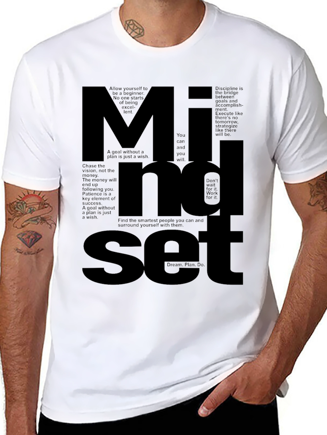 Mindset Graphic Tee - Motivational T-Shirt for Men