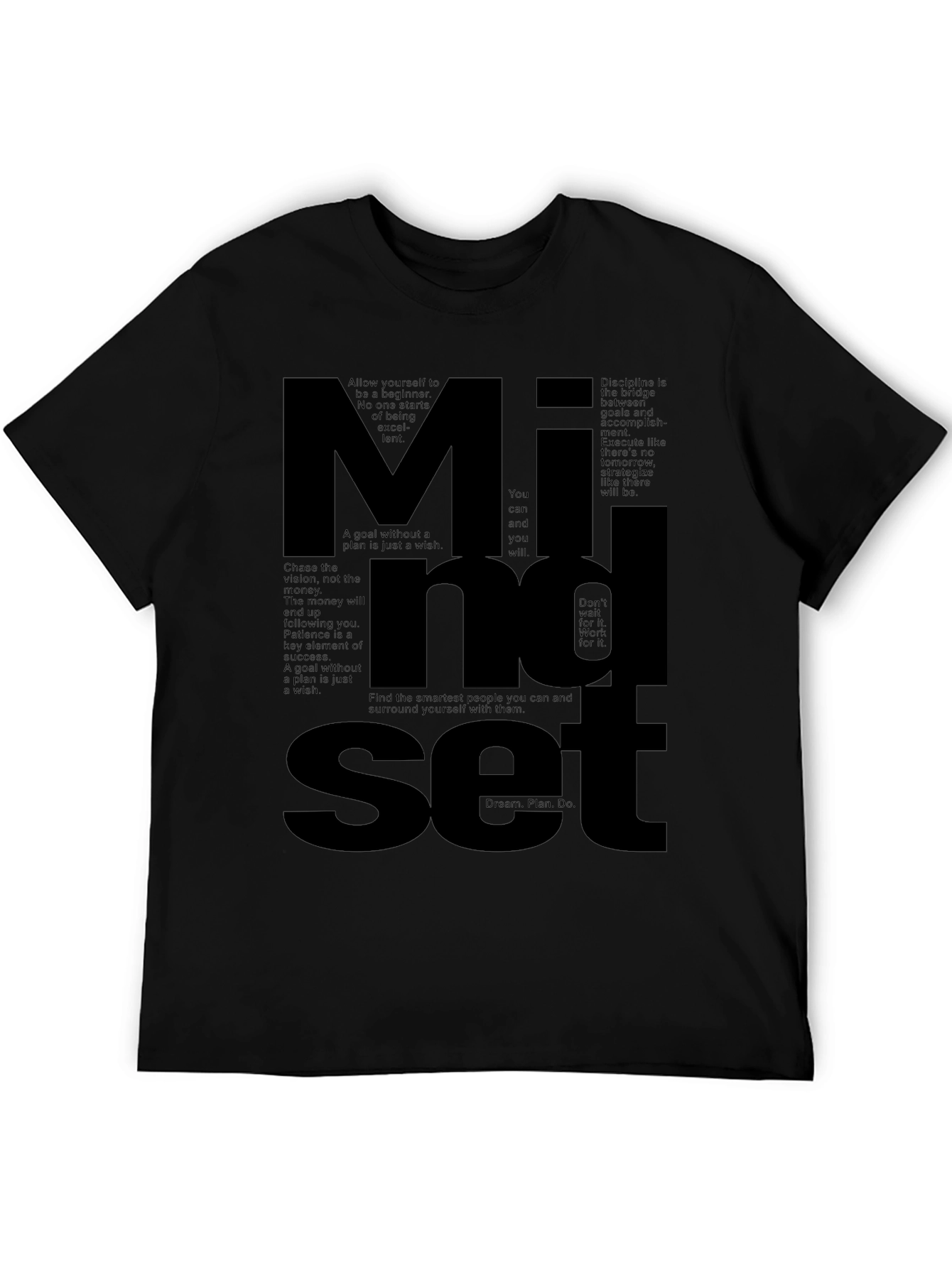 Mindset Graphic Tee - Motivational T-Shirt for Men
