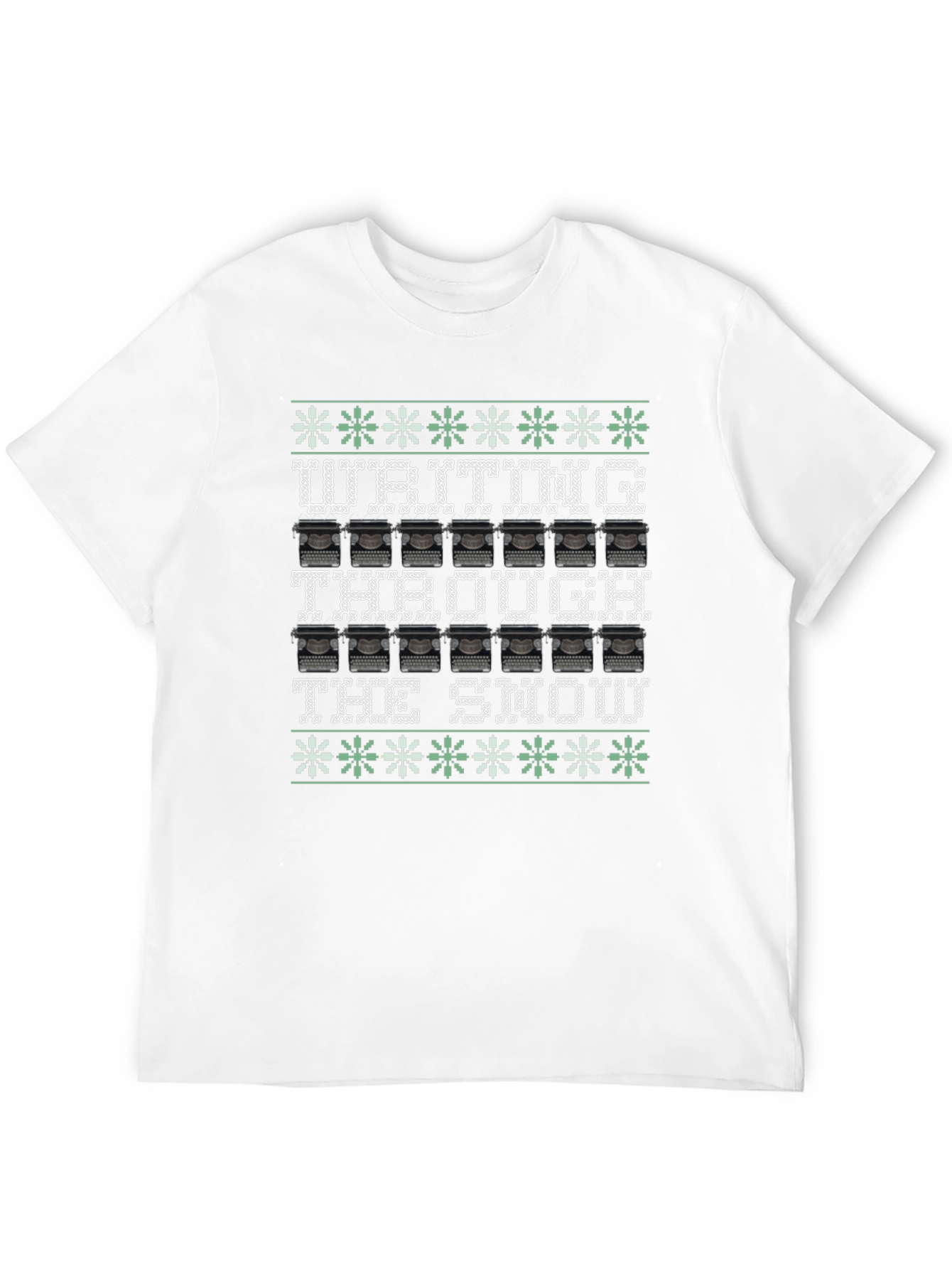 Writing Through the Snow Ugly Christmas T-Shirt