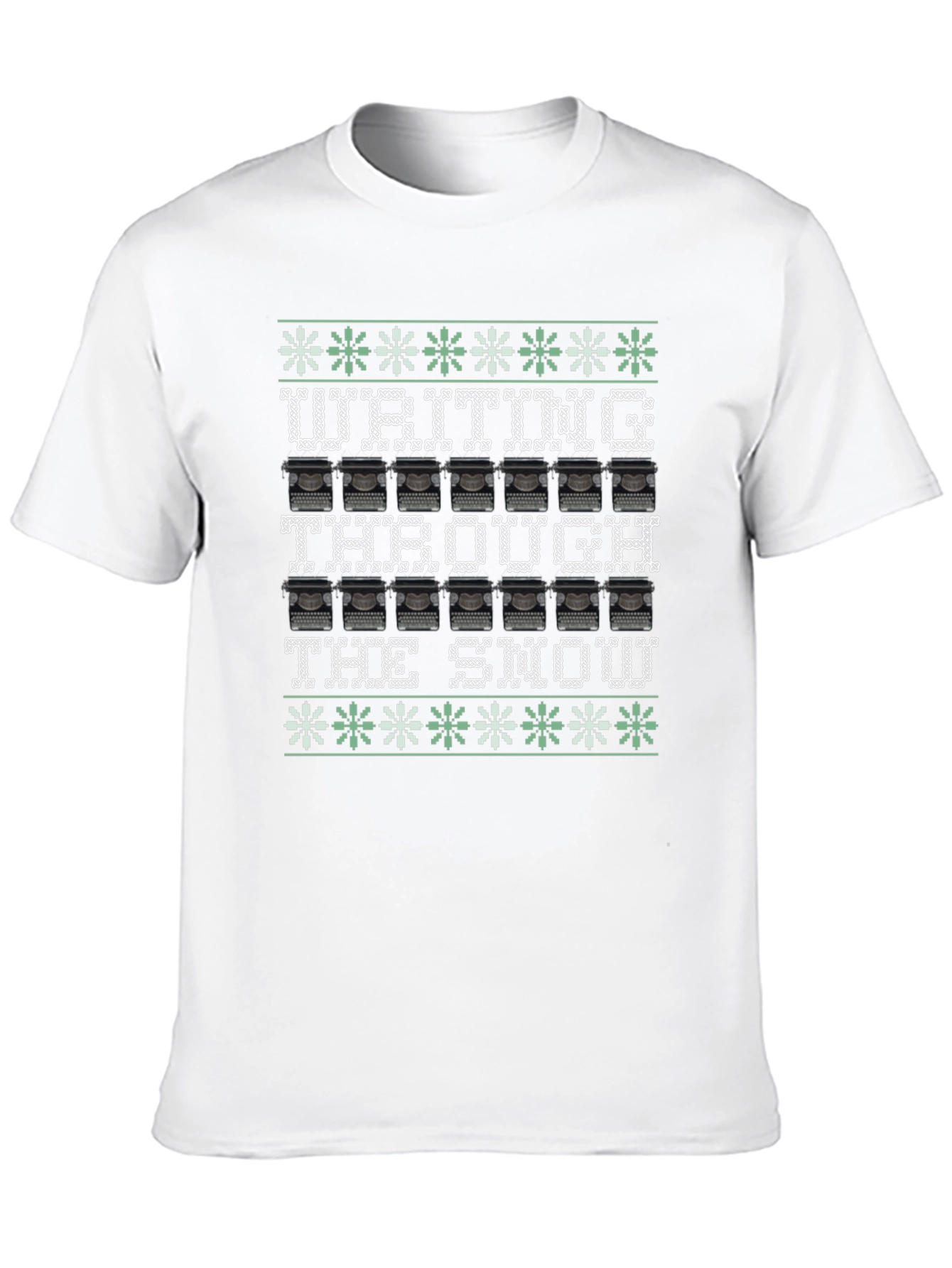 Writing Through the Snow Ugly Christmas T-Shirt