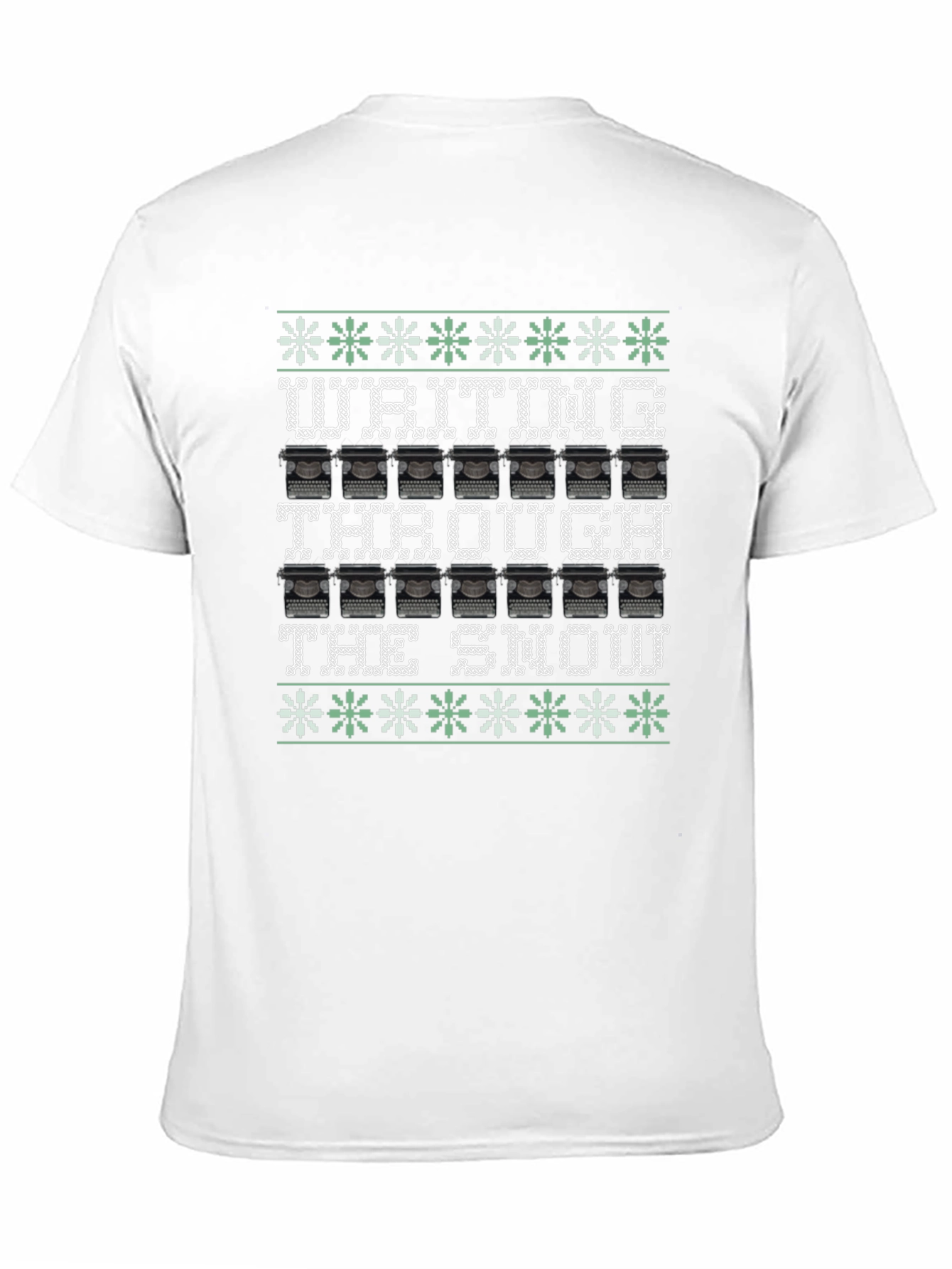 Writing Through the Snow Ugly Christmas T-Shirt