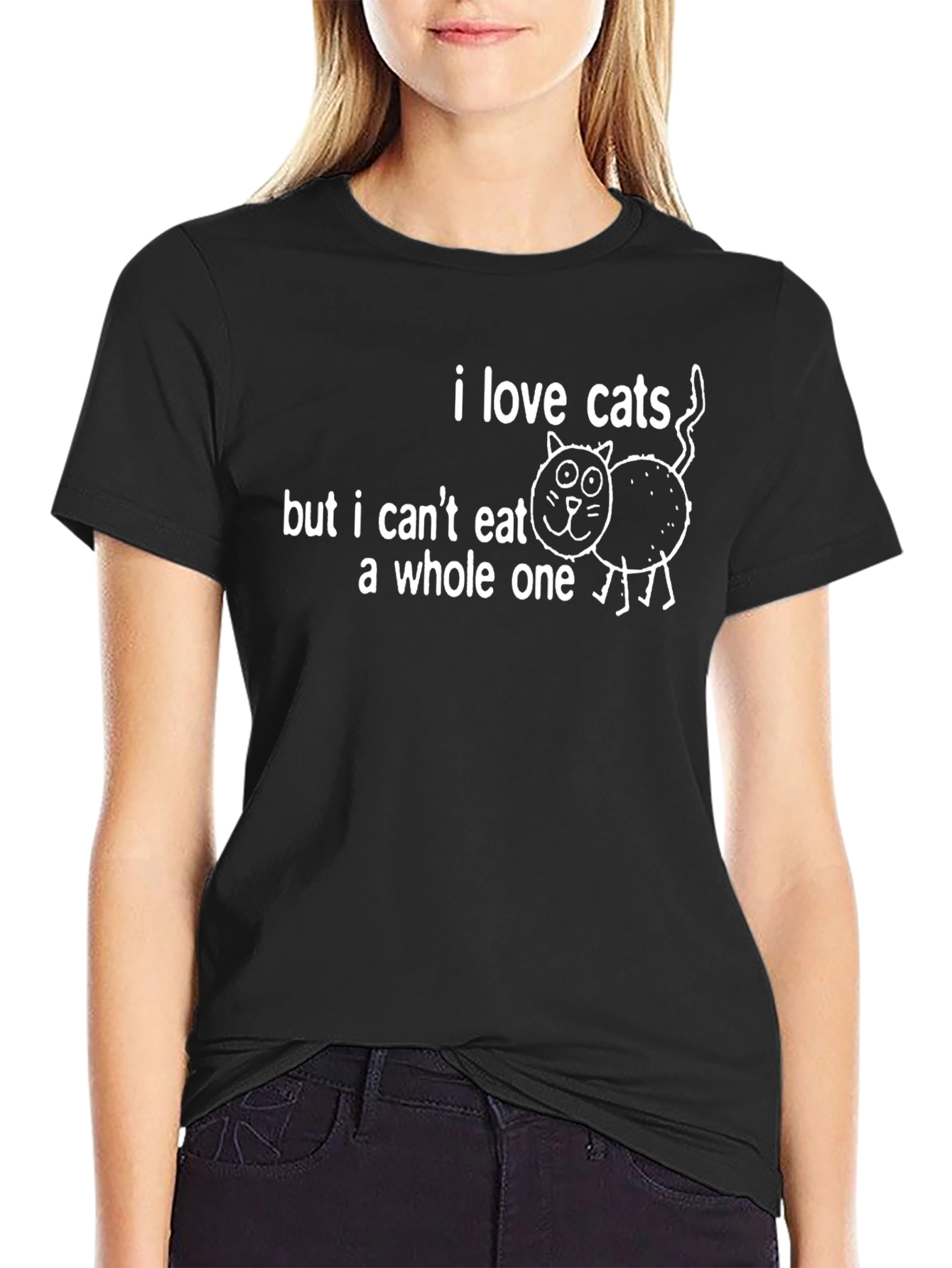 I Love Cats Funny Graphic Tee