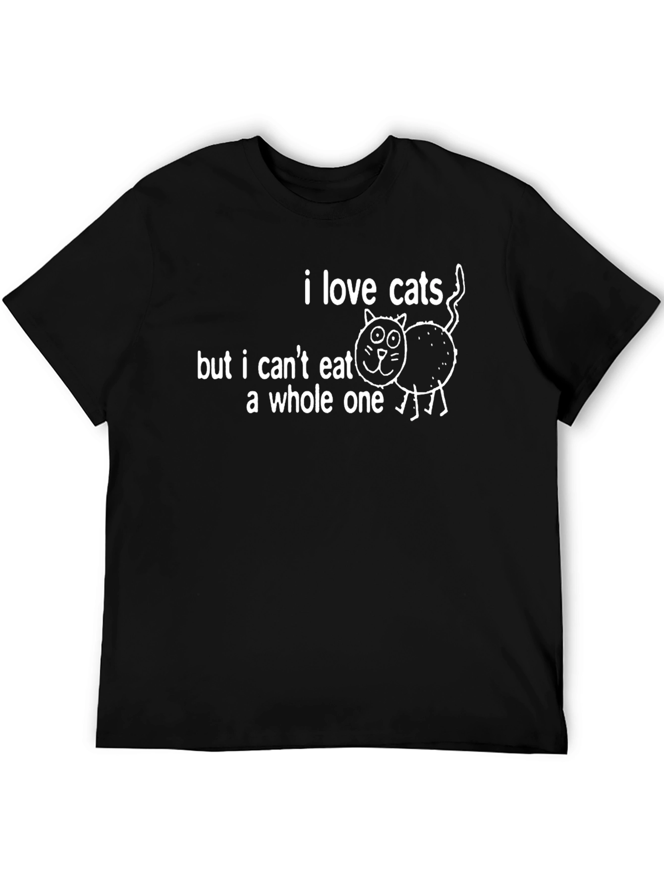 I Love Cats Funny Graphic Tee