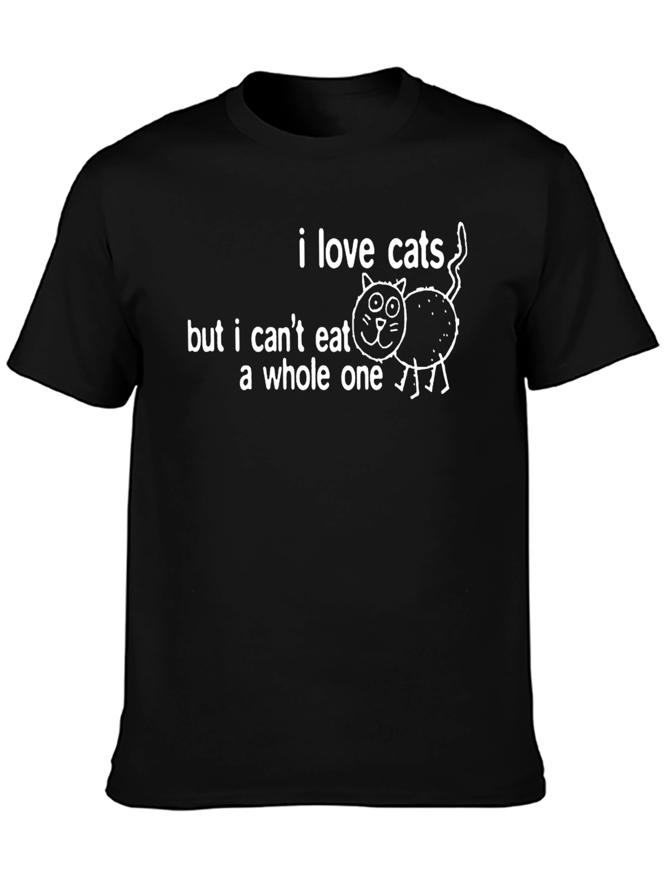 I Love Cats Funny Graphic Tee